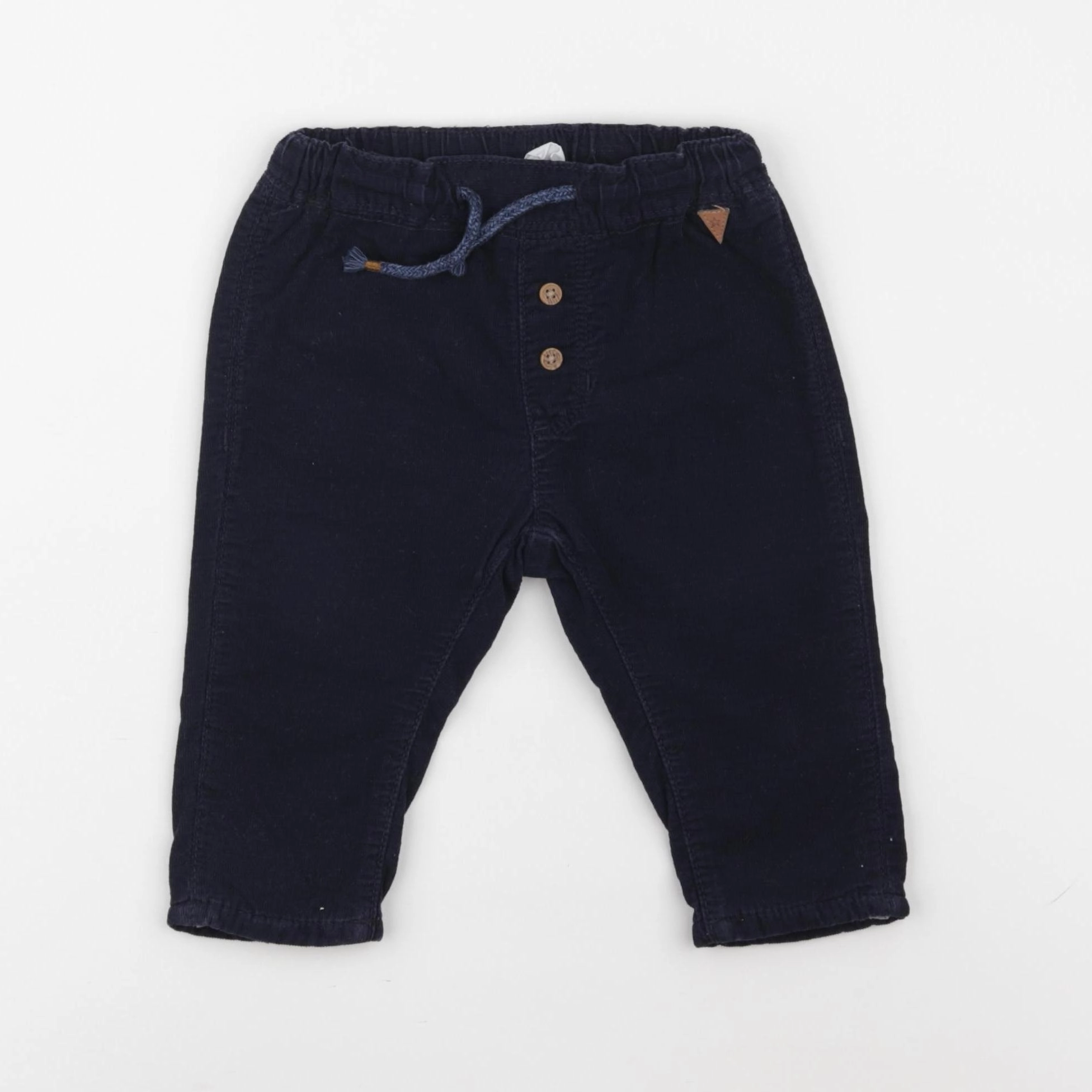 H&M - pantalon bleu - 3/6 mois