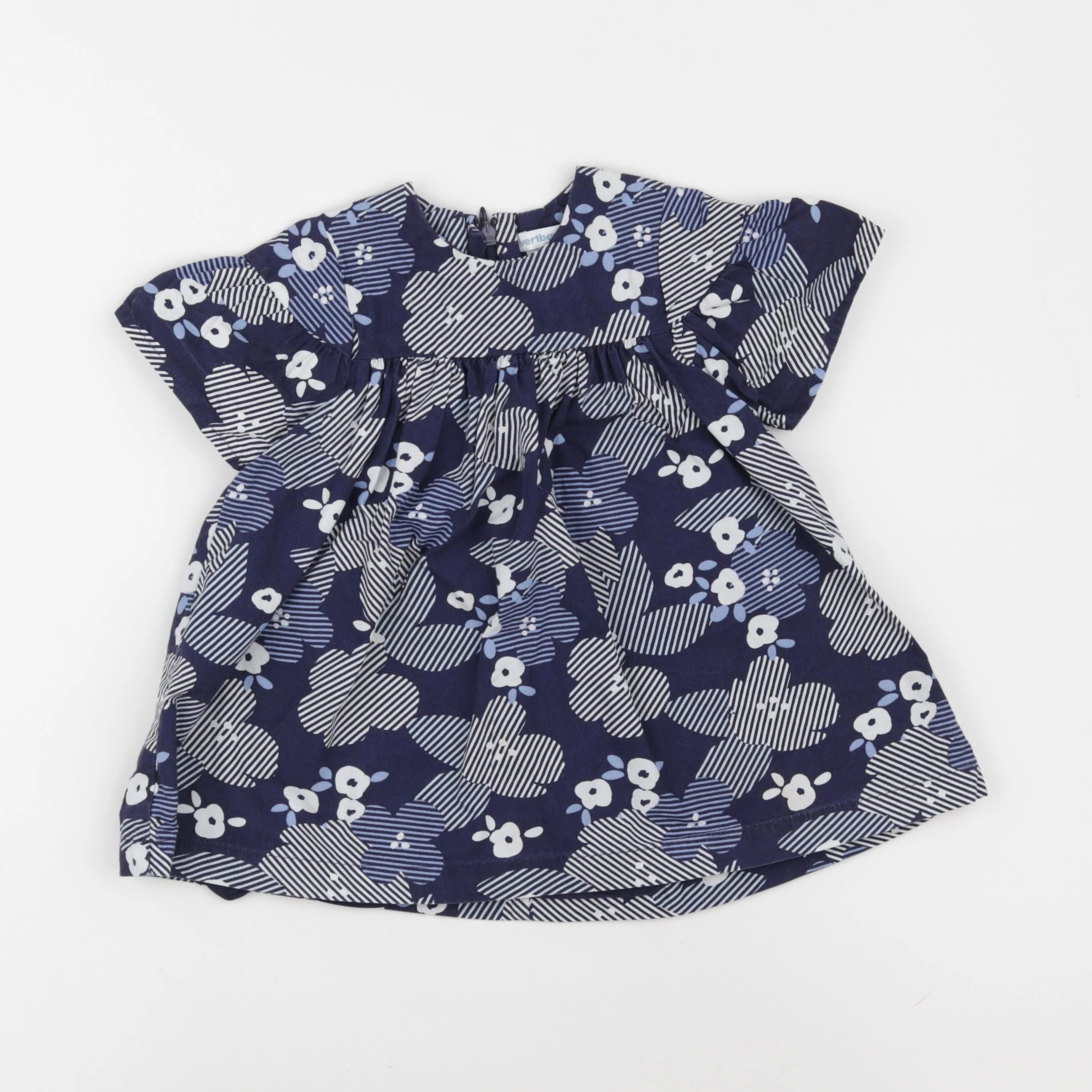 Vertbaudet - robe bleu - 18 mois