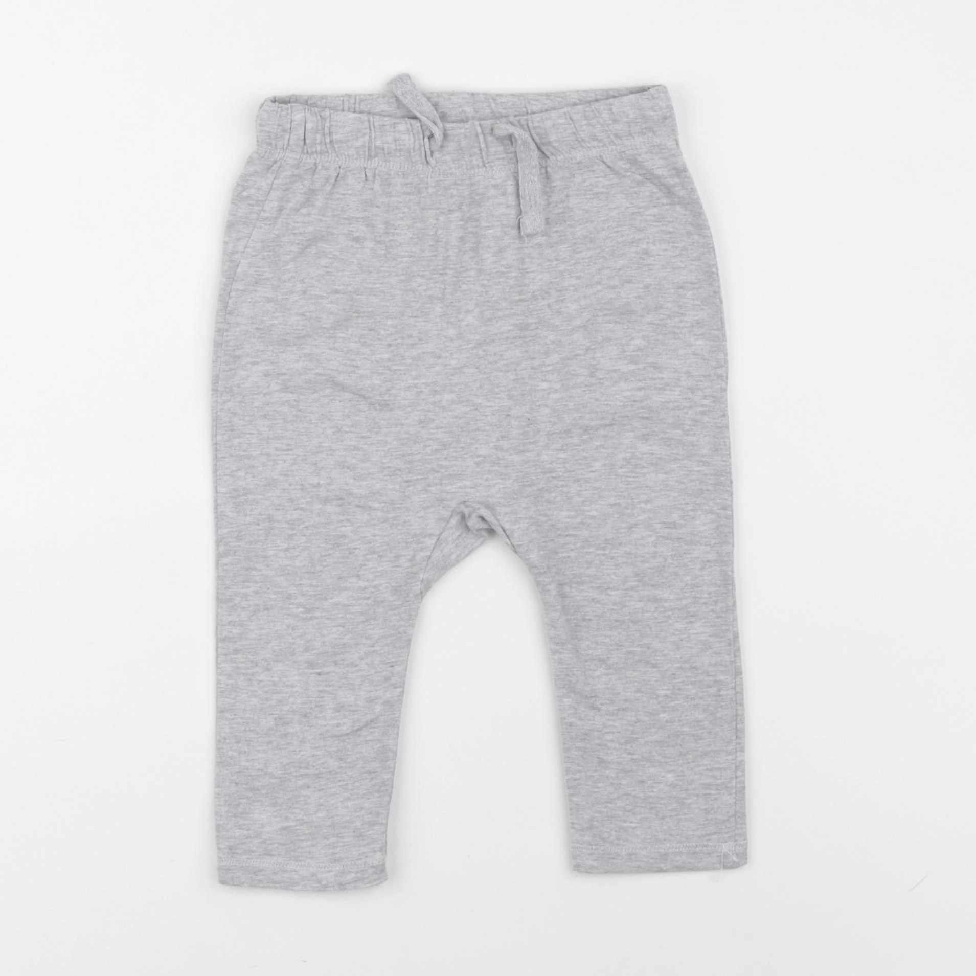 H&M - sarouel gris - 6/9 mois