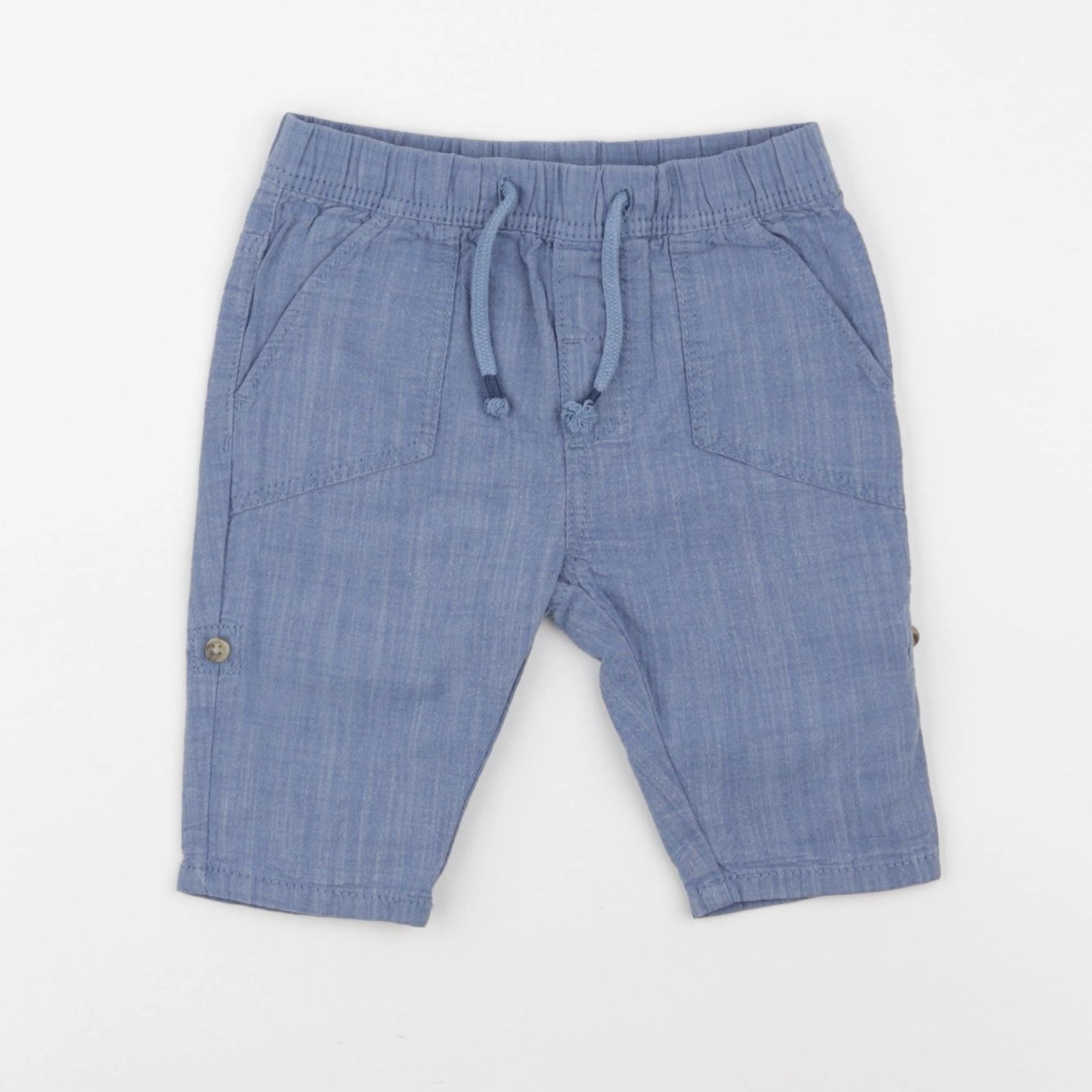 H&M - pantalon bleu - 3/6 mois