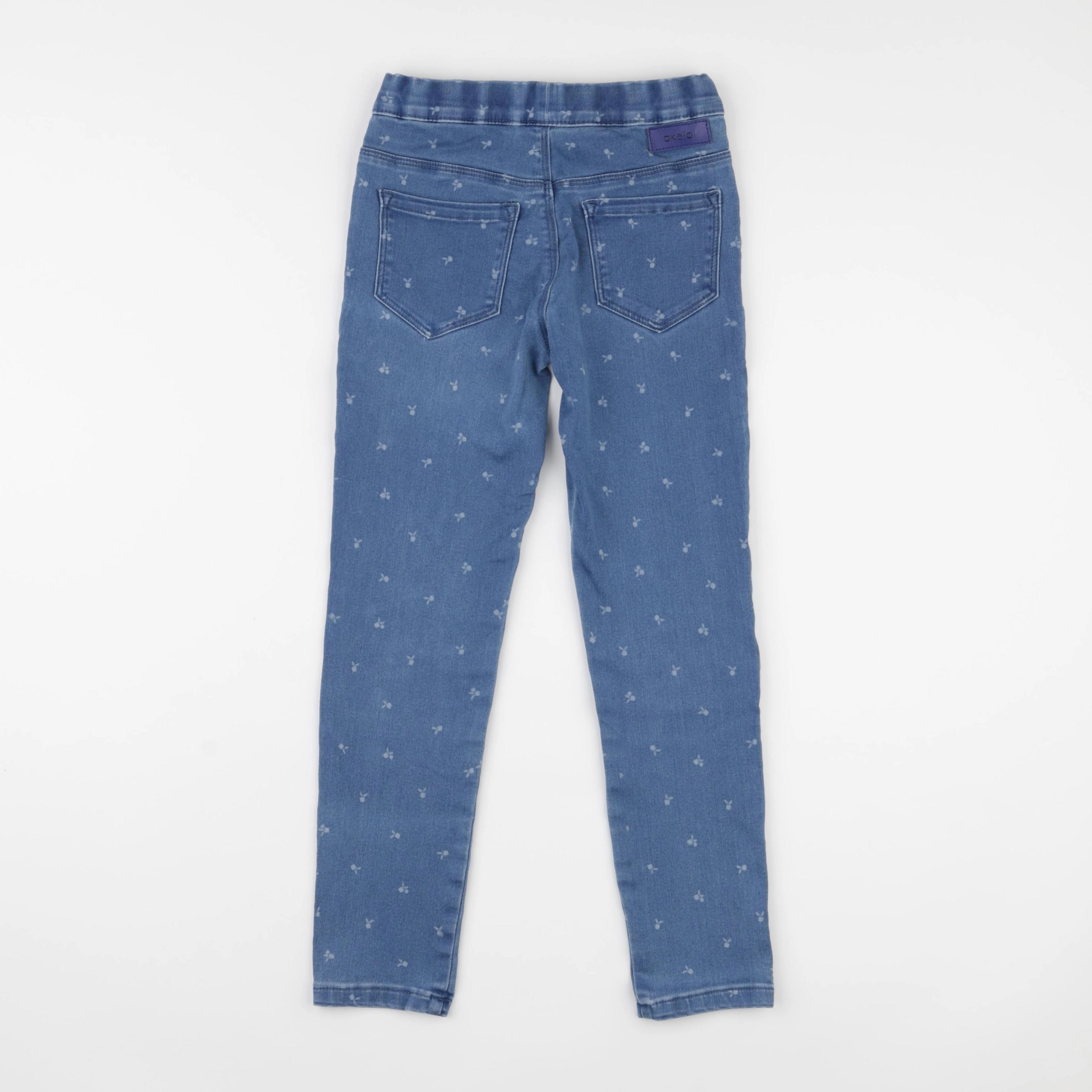 Okaidi - jegging bleu - 8 ans