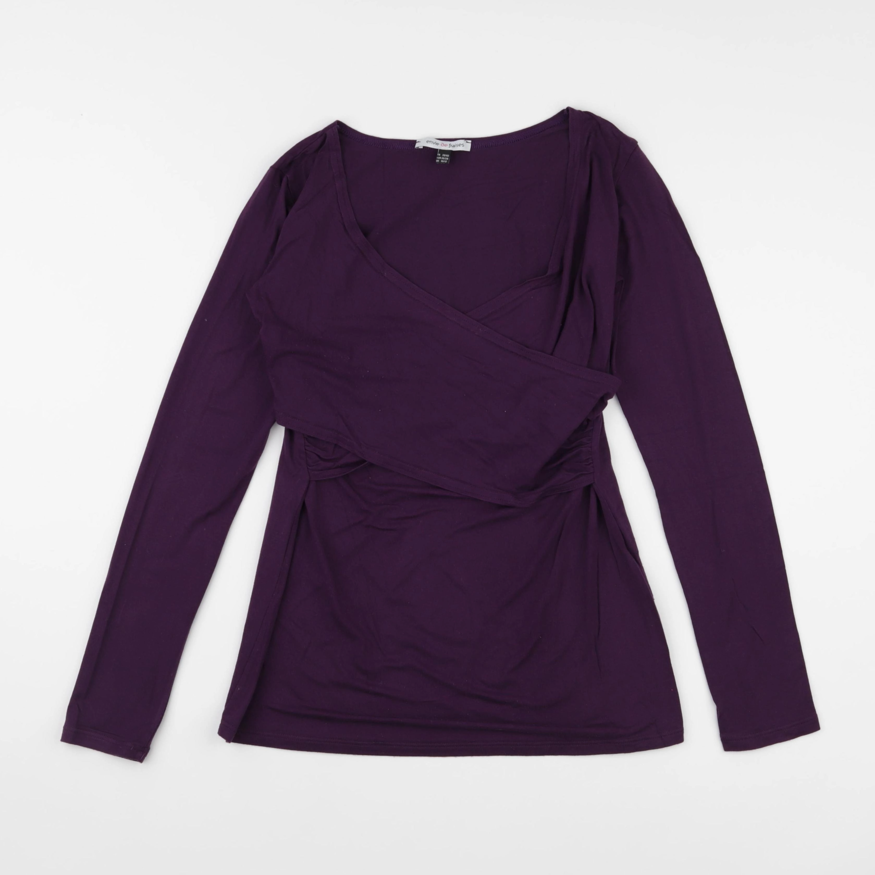 Envie de fraise - tee-shirt grossesse violet - 38 à 40