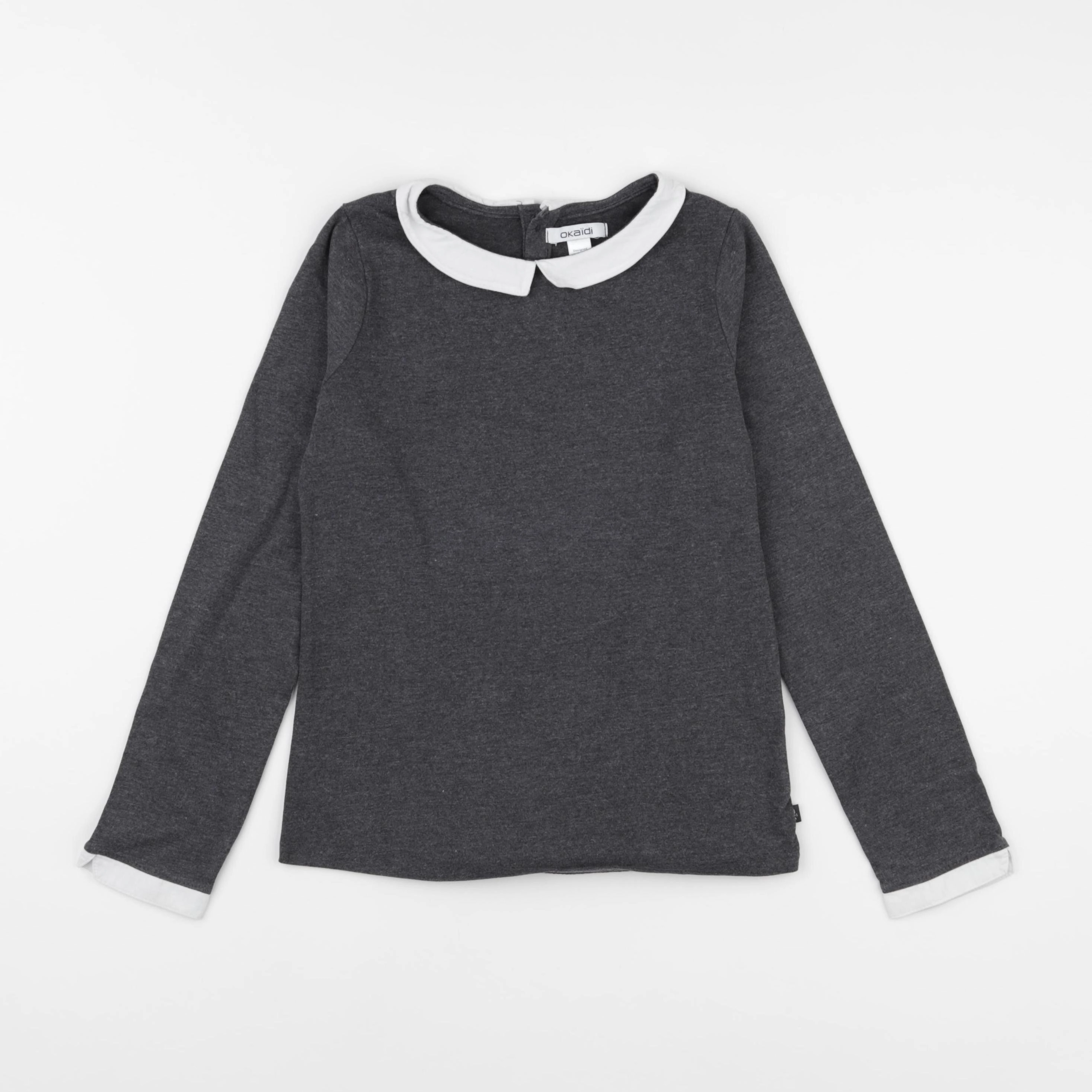 Okaidi - tee-shirt gris - 8 ans