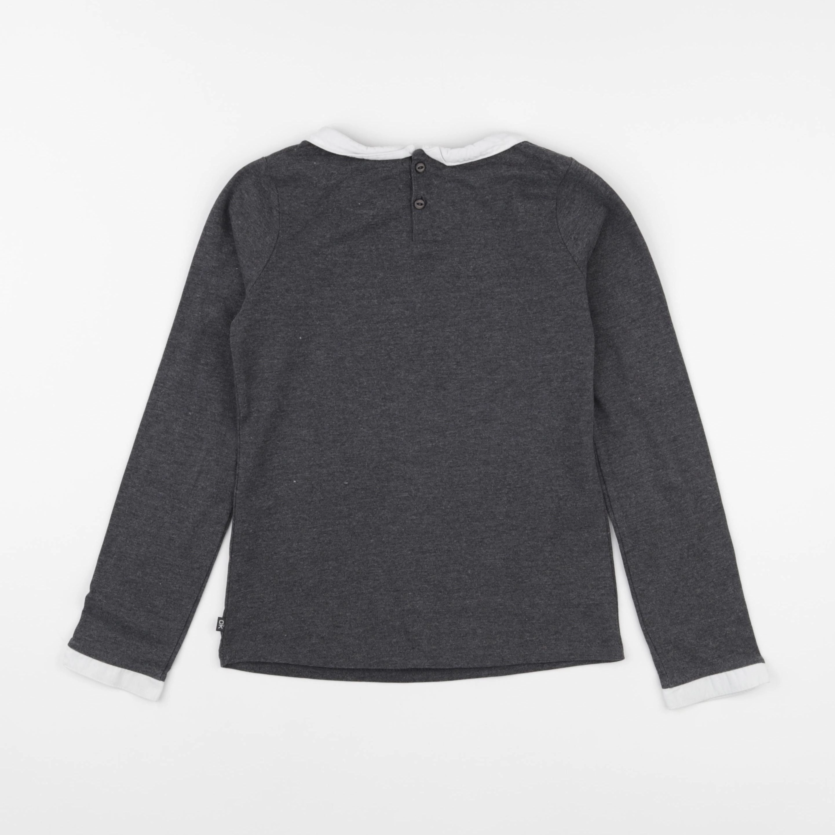 Okaidi - tee-shirt gris - 8 ans