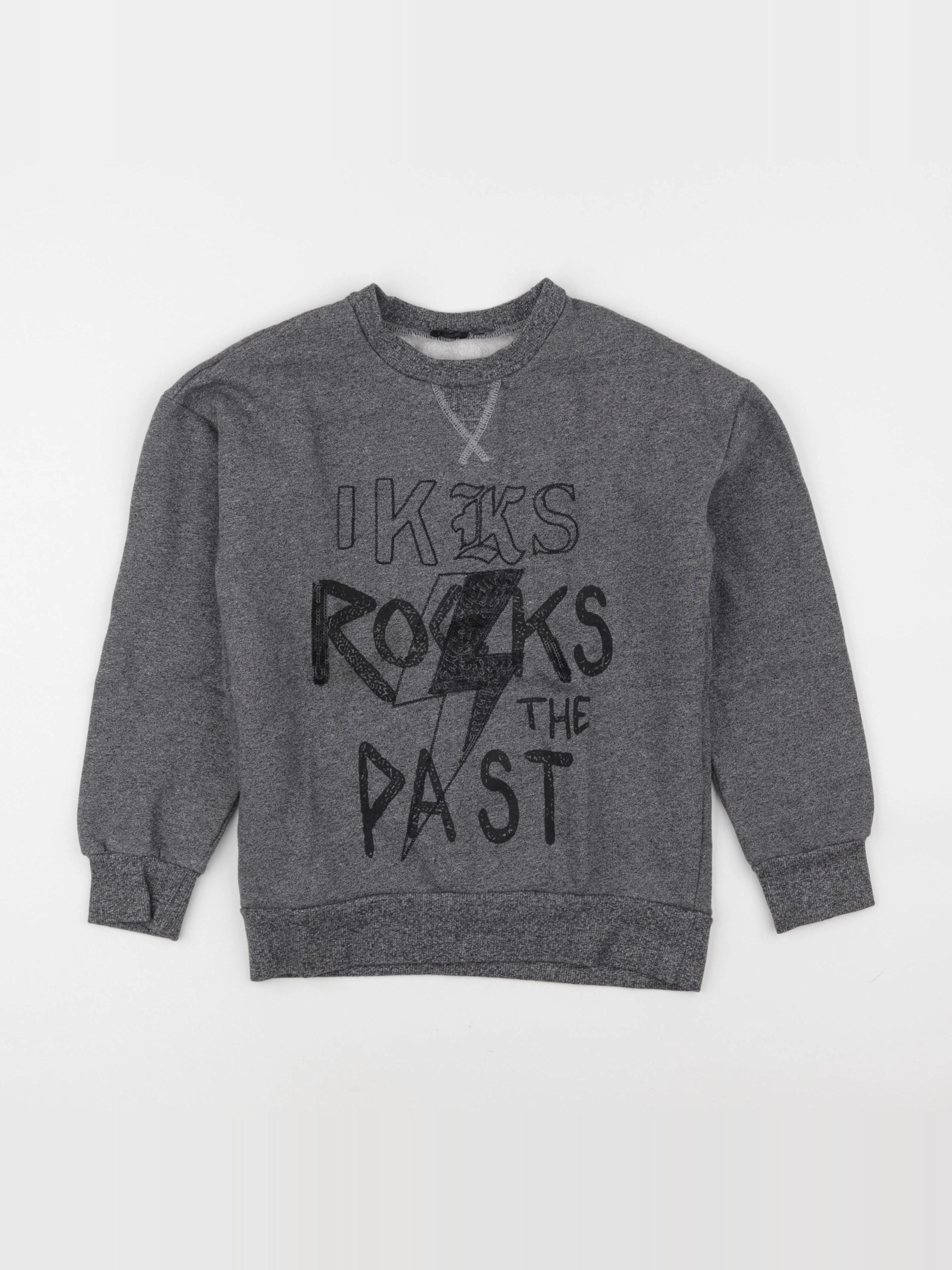 IKKS - sweat gris - 8 ans