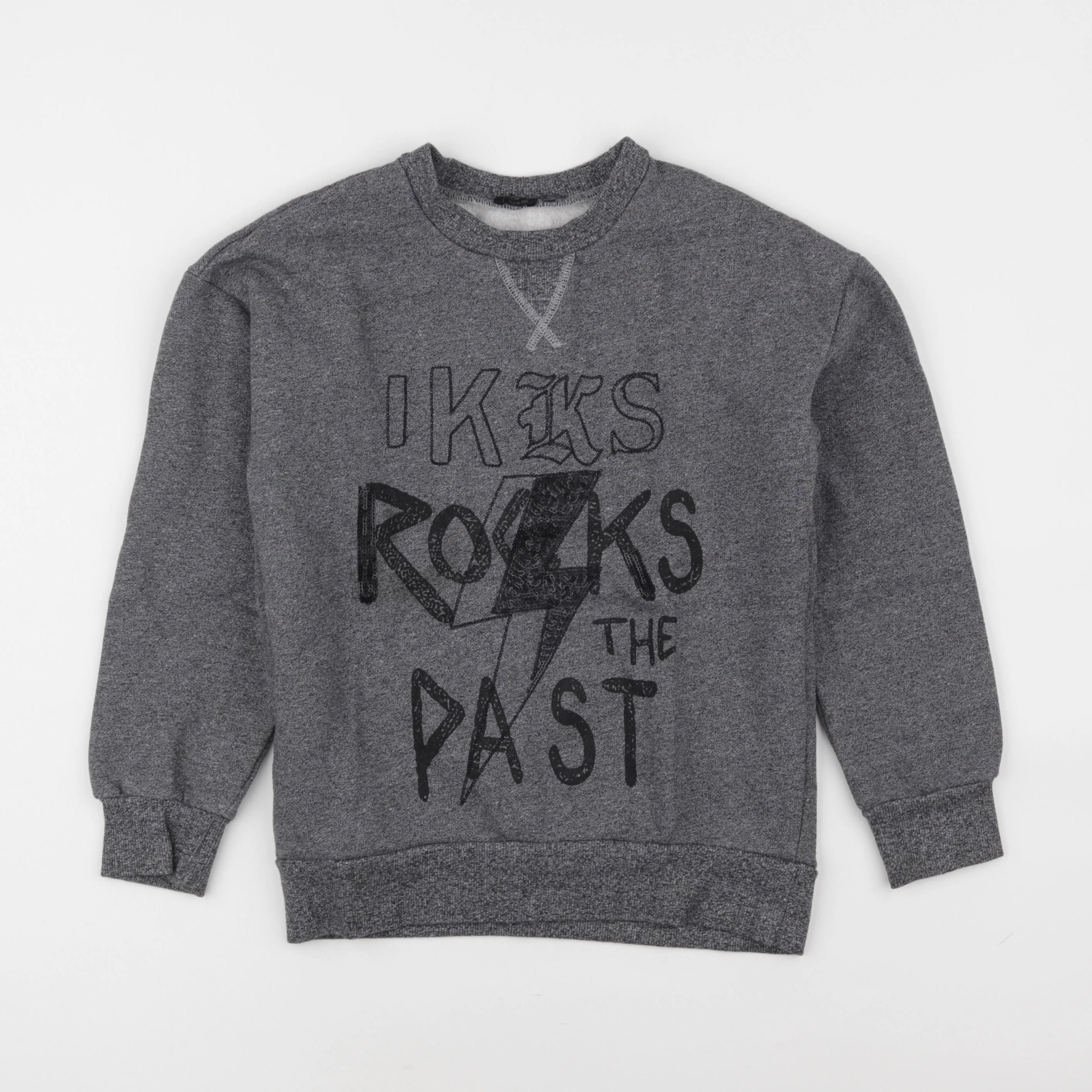 IKKS - sweat gris - 8 ans