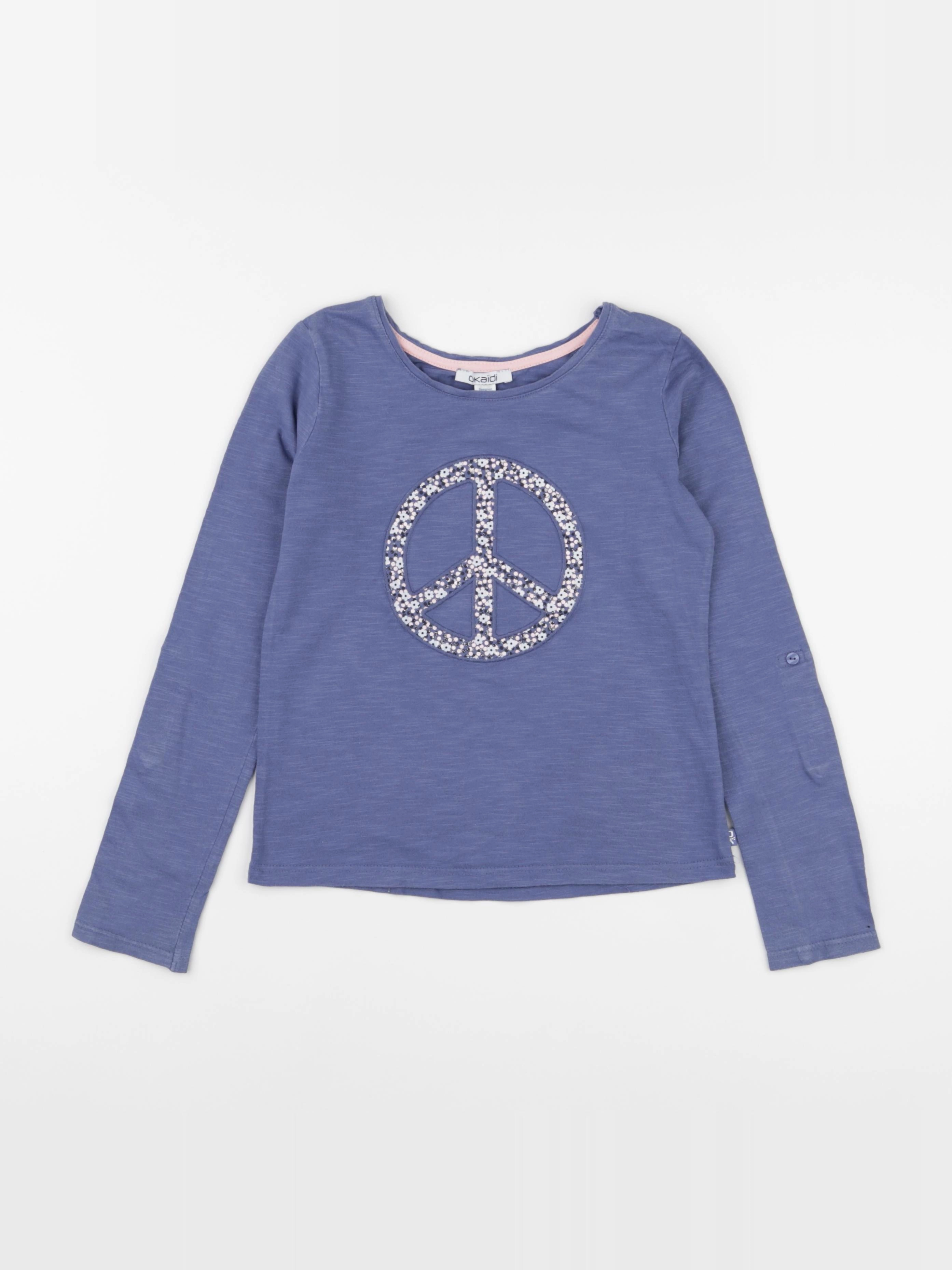 Okaidi - tee-shirt bleu - 8 ans