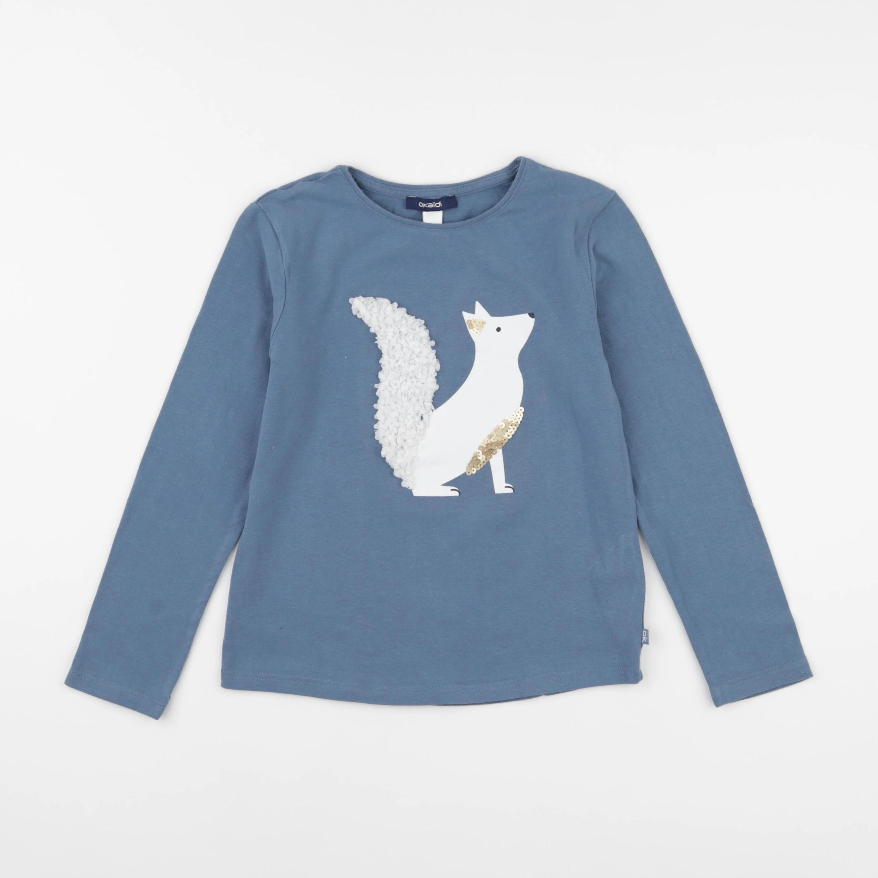 Okaidi - tee-shirt bleu - 8 ans