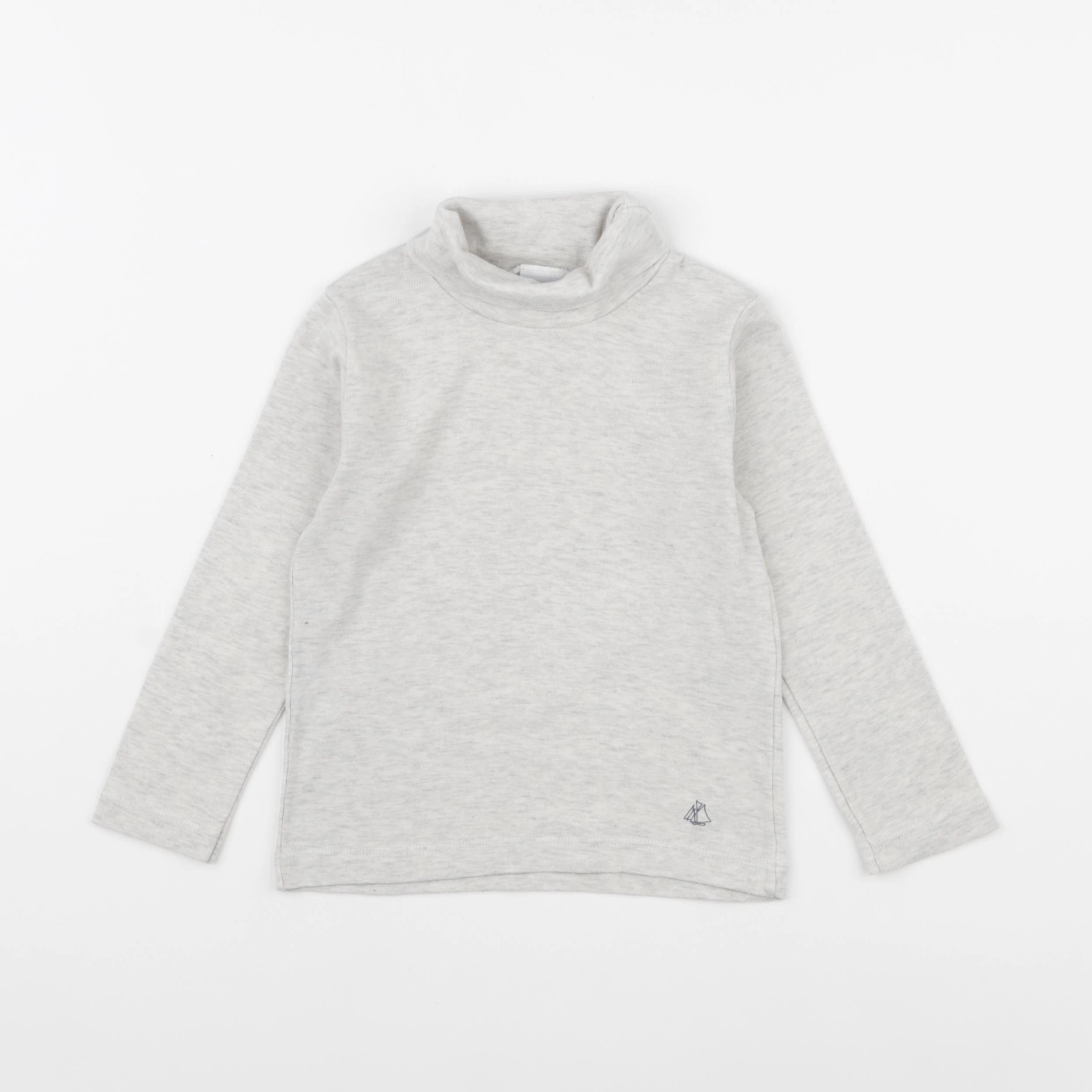 Petit Bateau - sous-pull gris - 3 ans