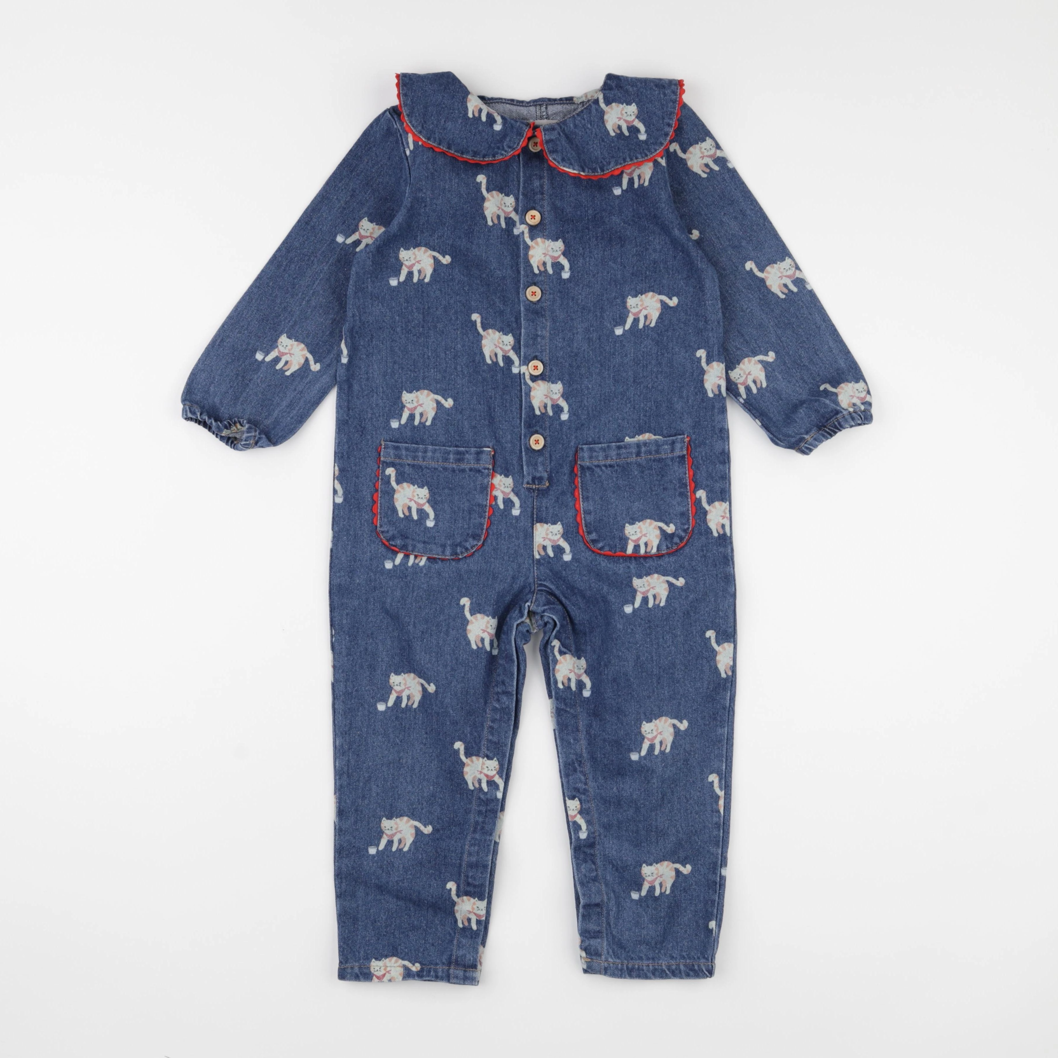 Boutchou - combinaison bleu - 36 mois