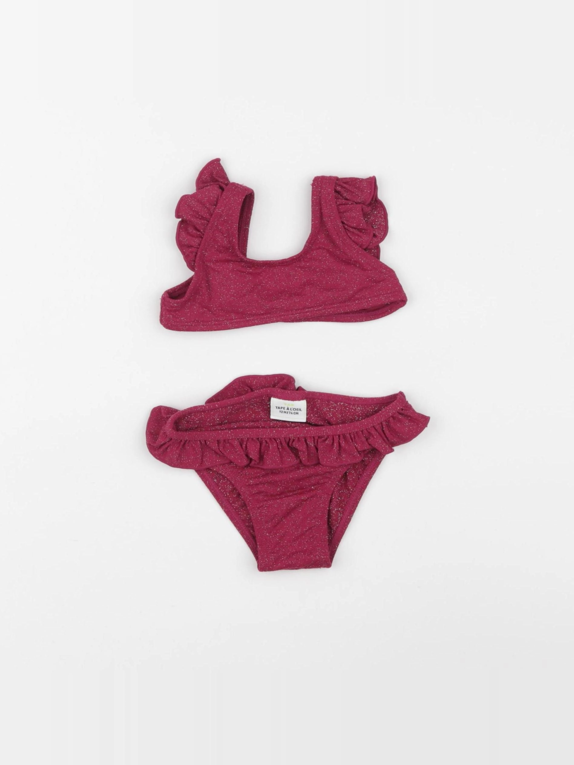 Tape à l'oeil - maillot de bain rose - 12 mois