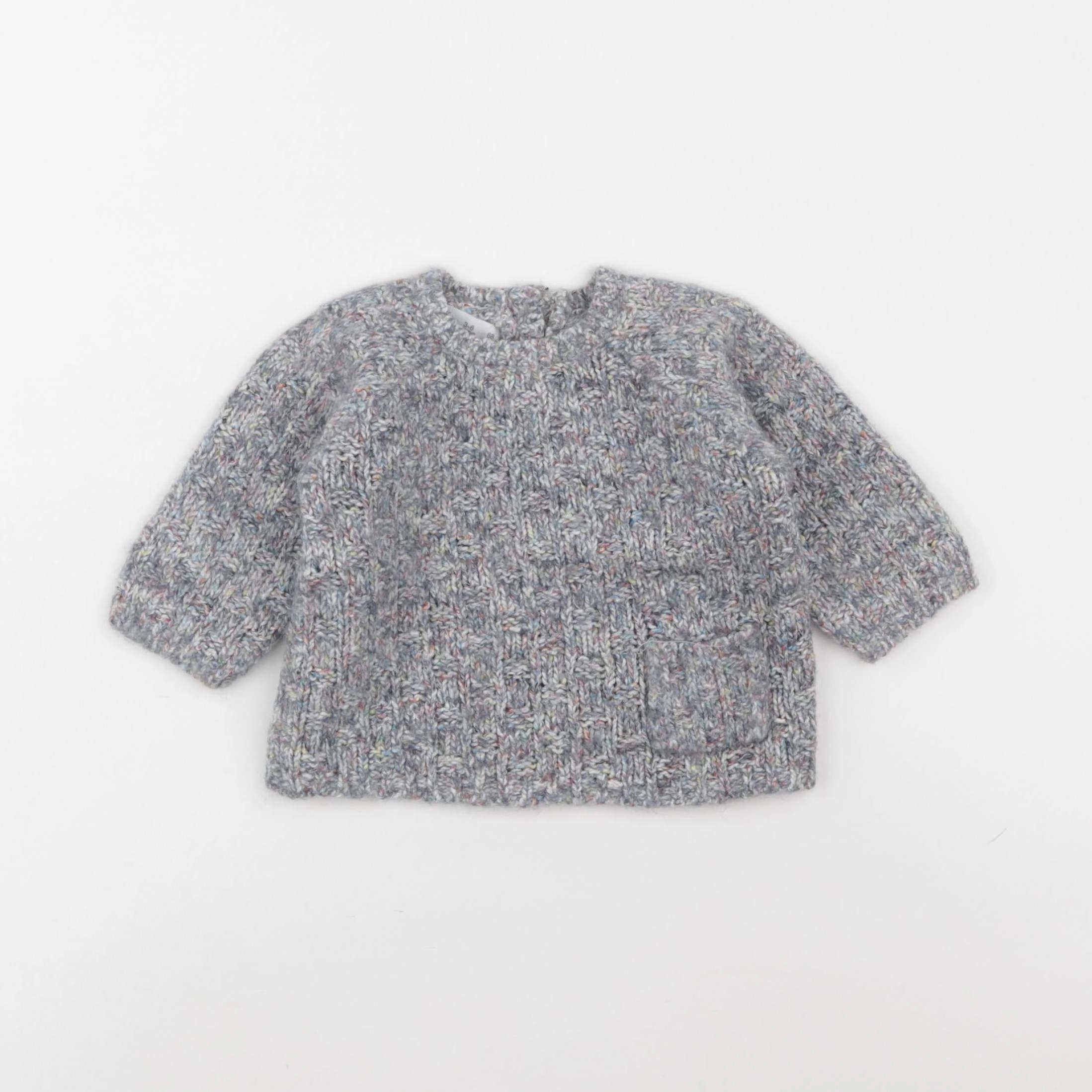 Zara - pull gris - 3/6 mois