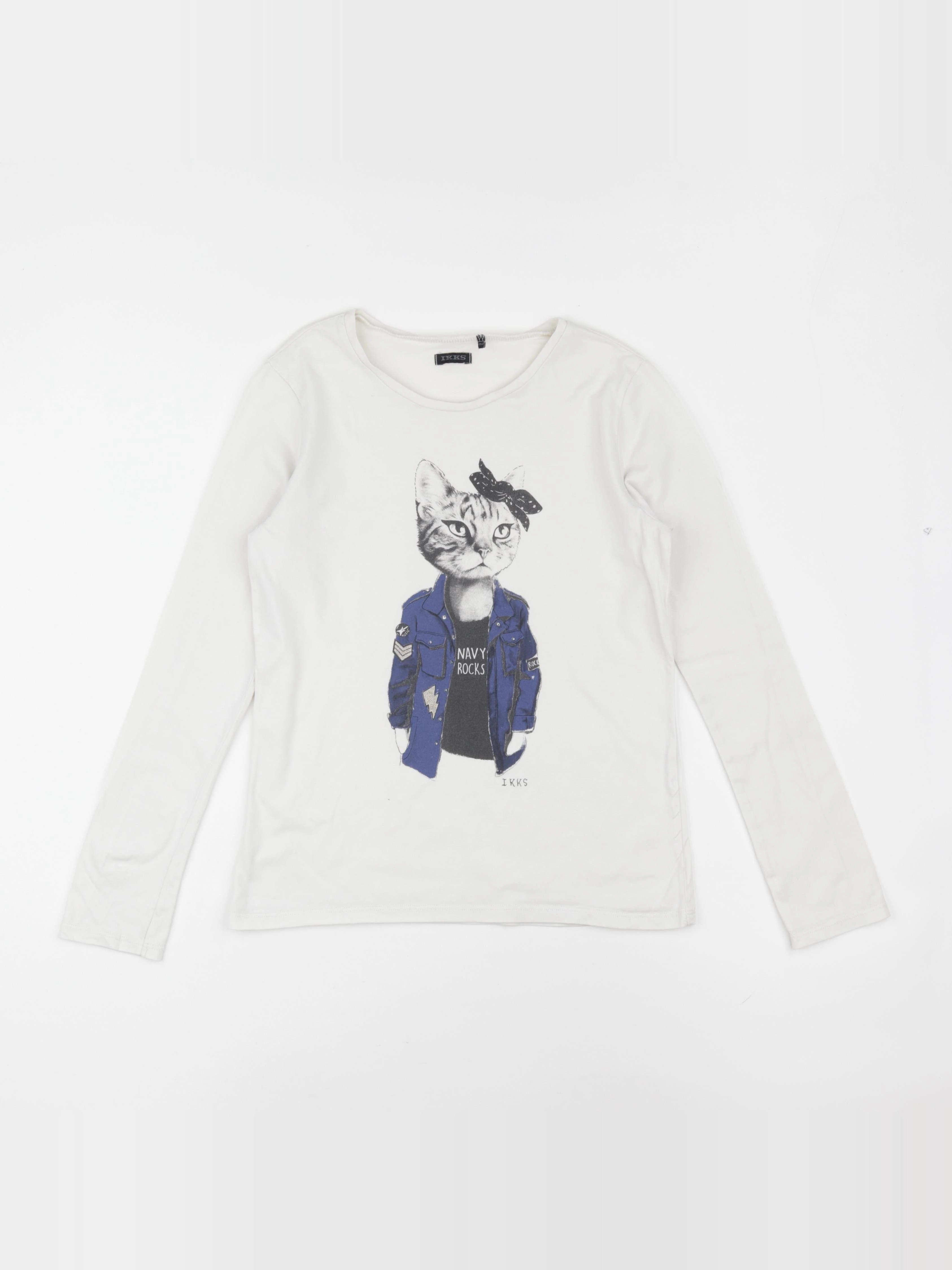 IKKS - tee-shirt beige - 12 ans