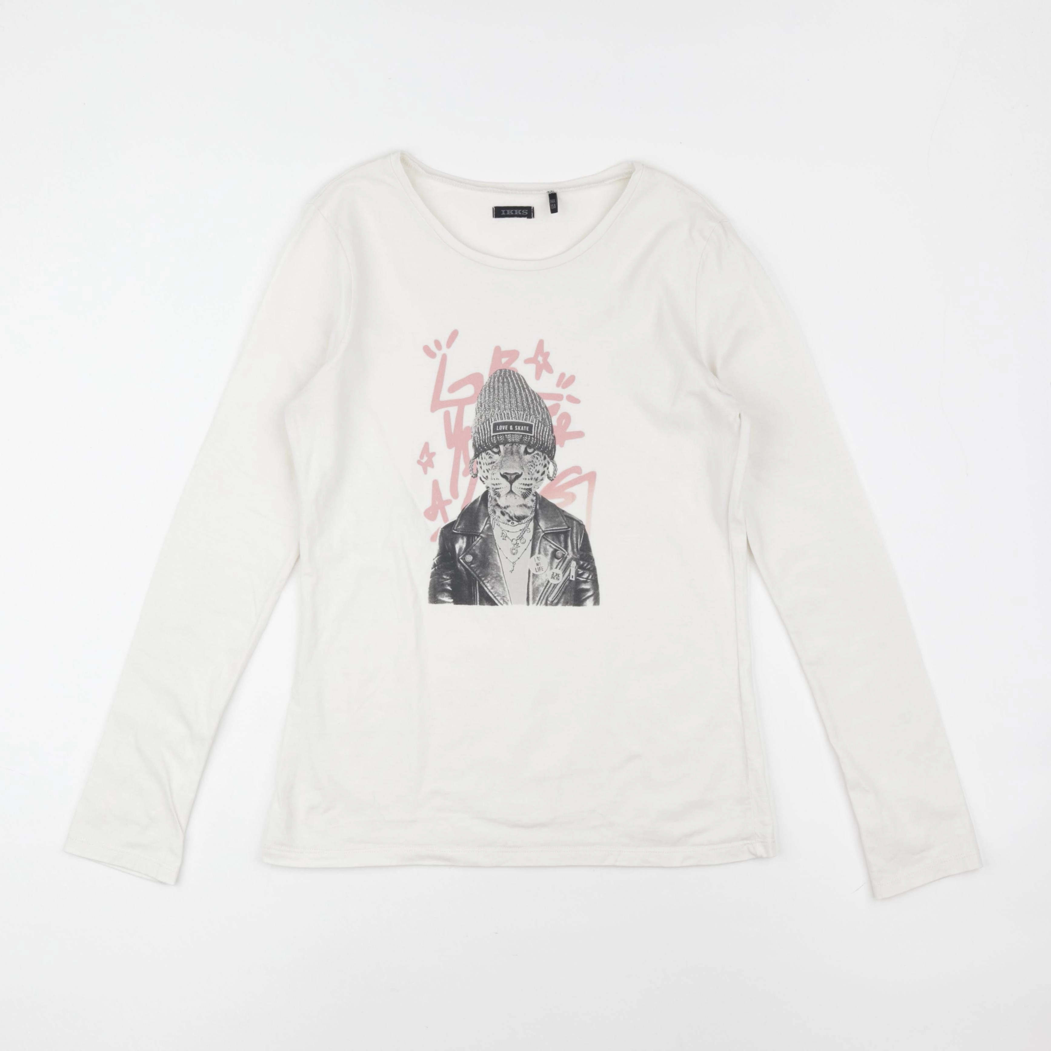 IKKS - tee-shirt beige - 14 ans