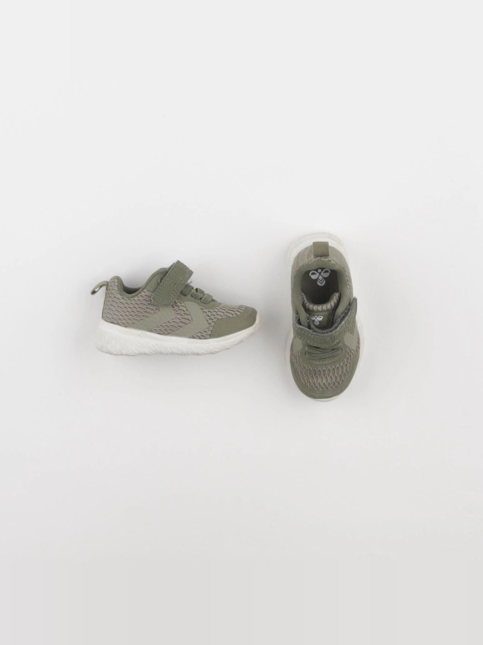 Hummel - tennis à scratch/ lacets vert - pointure 19
