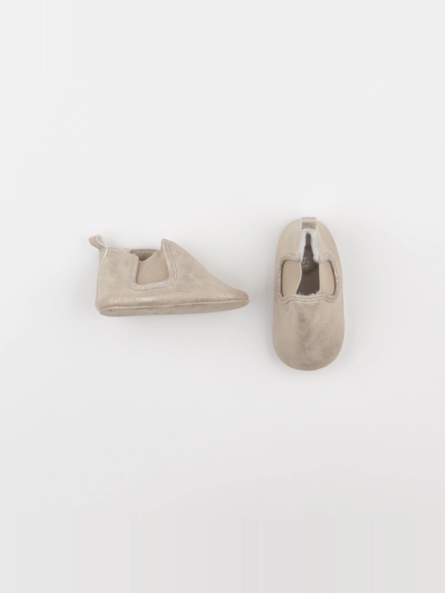 Tape à l'oeil - chaussons beige, or - pointure 18/19