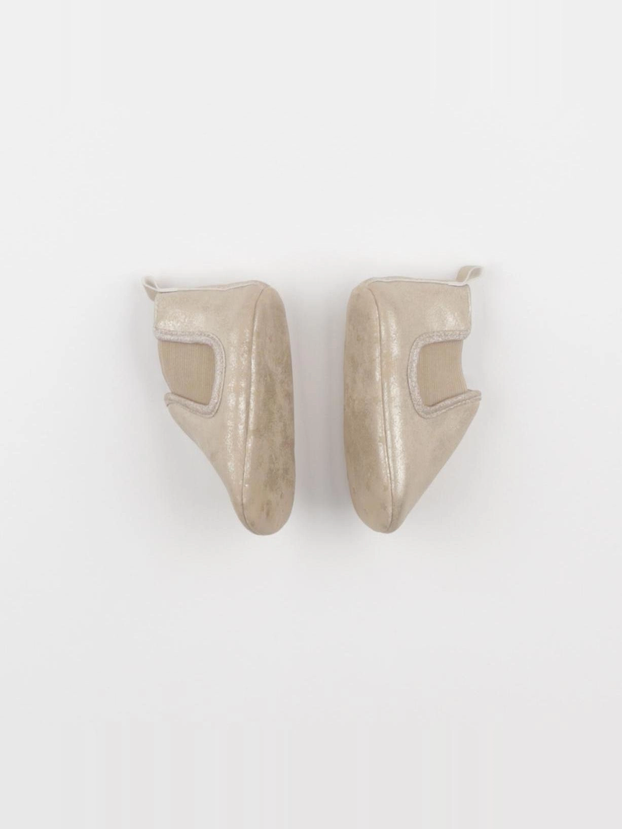 Tape à l'oeil - chaussons beige, or - pointure 18/19