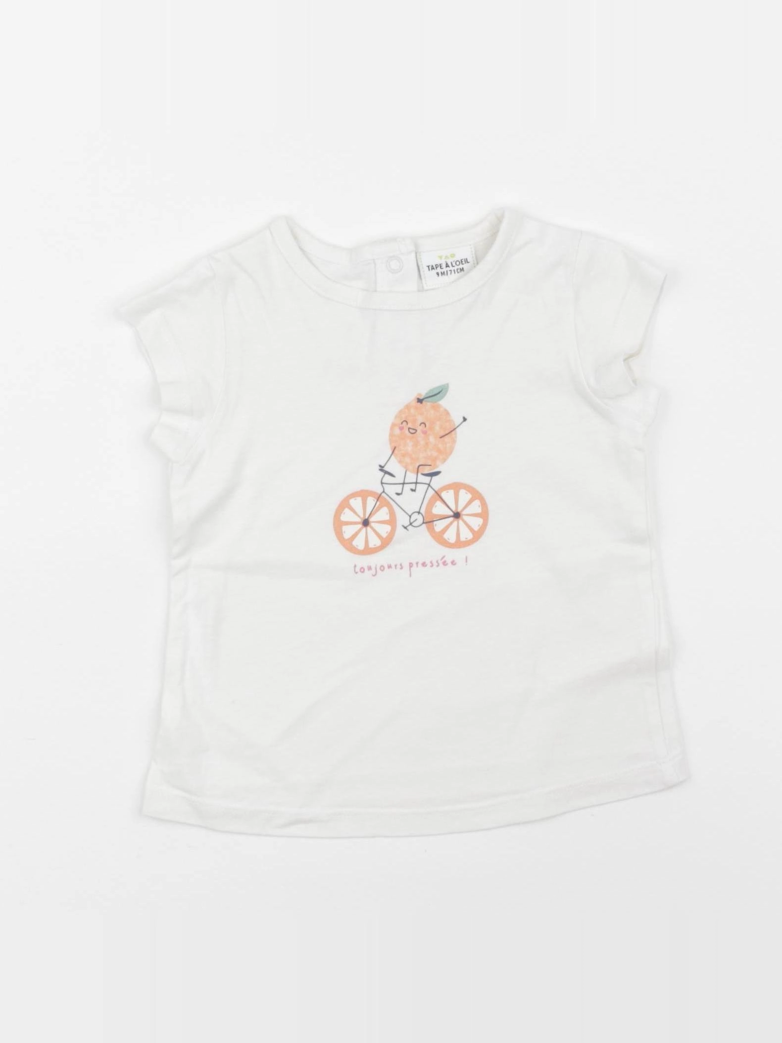 Tape à l'oeil - tee-shirt blanc - 9 mois