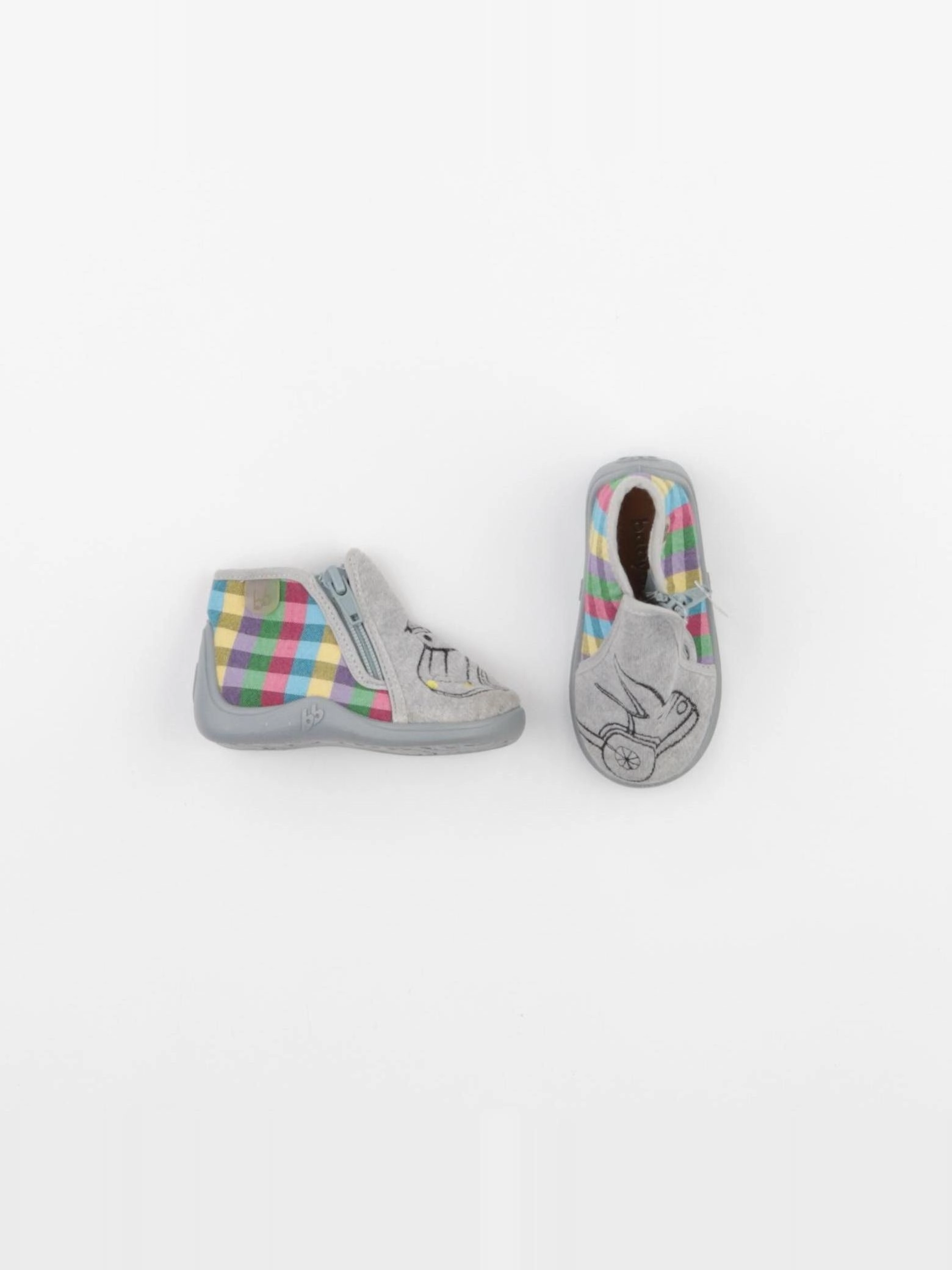 Babybotte - chaussons gris - pointure 19