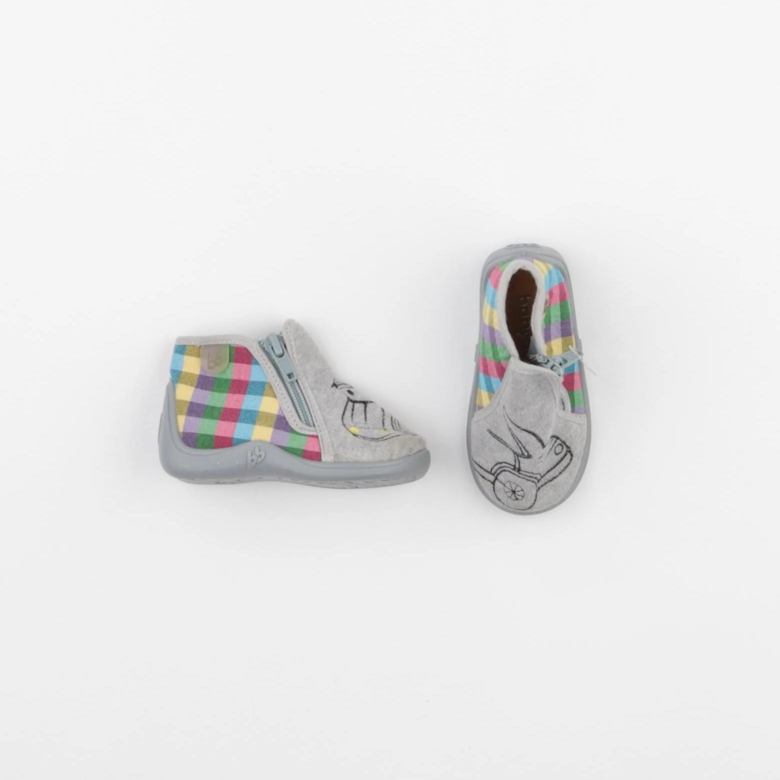 Babybotte - chaussons gris - pointure 19