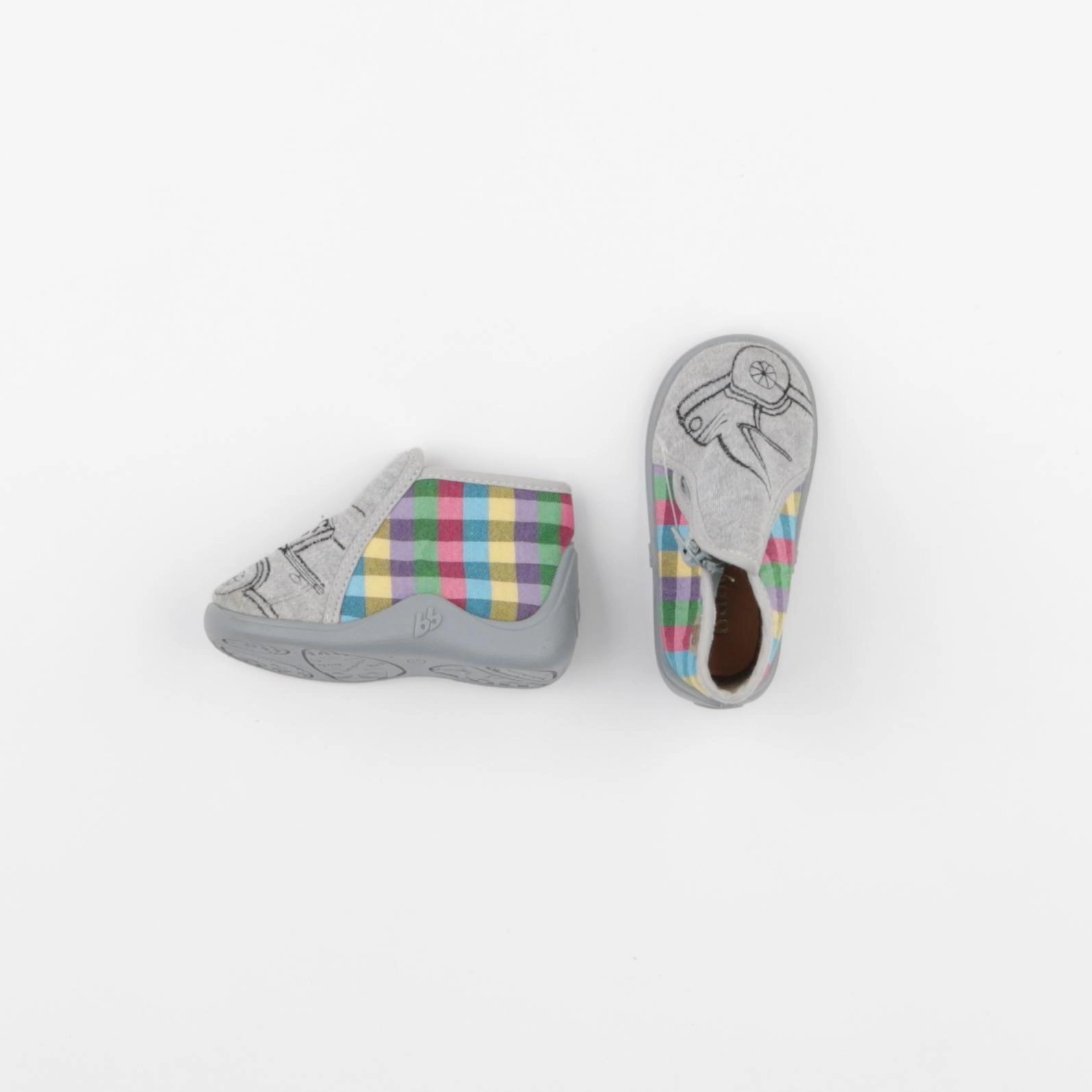 Babybotte - chaussons gris - pointure 19