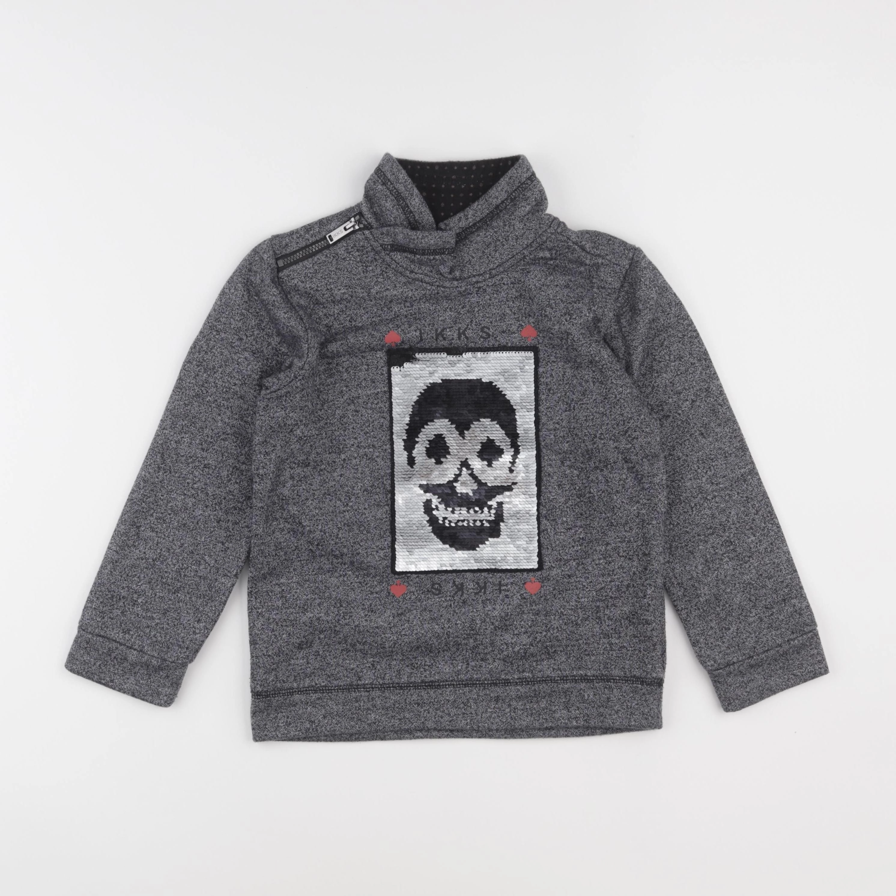 IKKS - sweat gris - 6 ans
