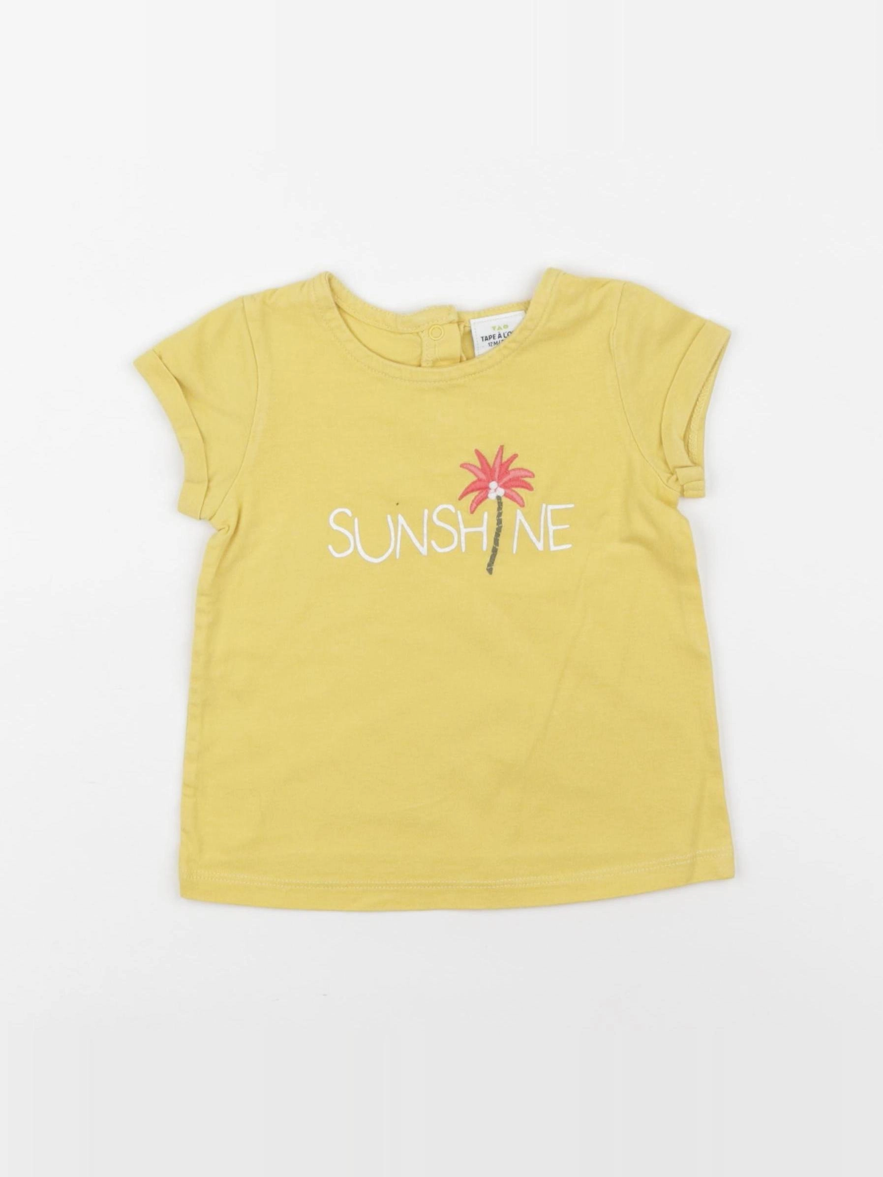 Tape à l'oeil - tee-shirt jaune - 12 mois
