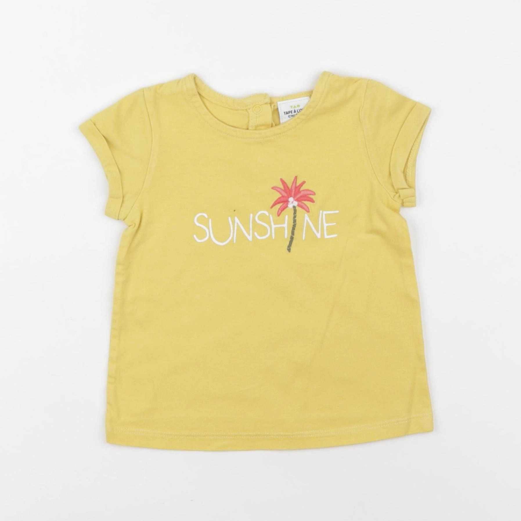 Tape à l'oeil - tee-shirt jaune - 12 mois
