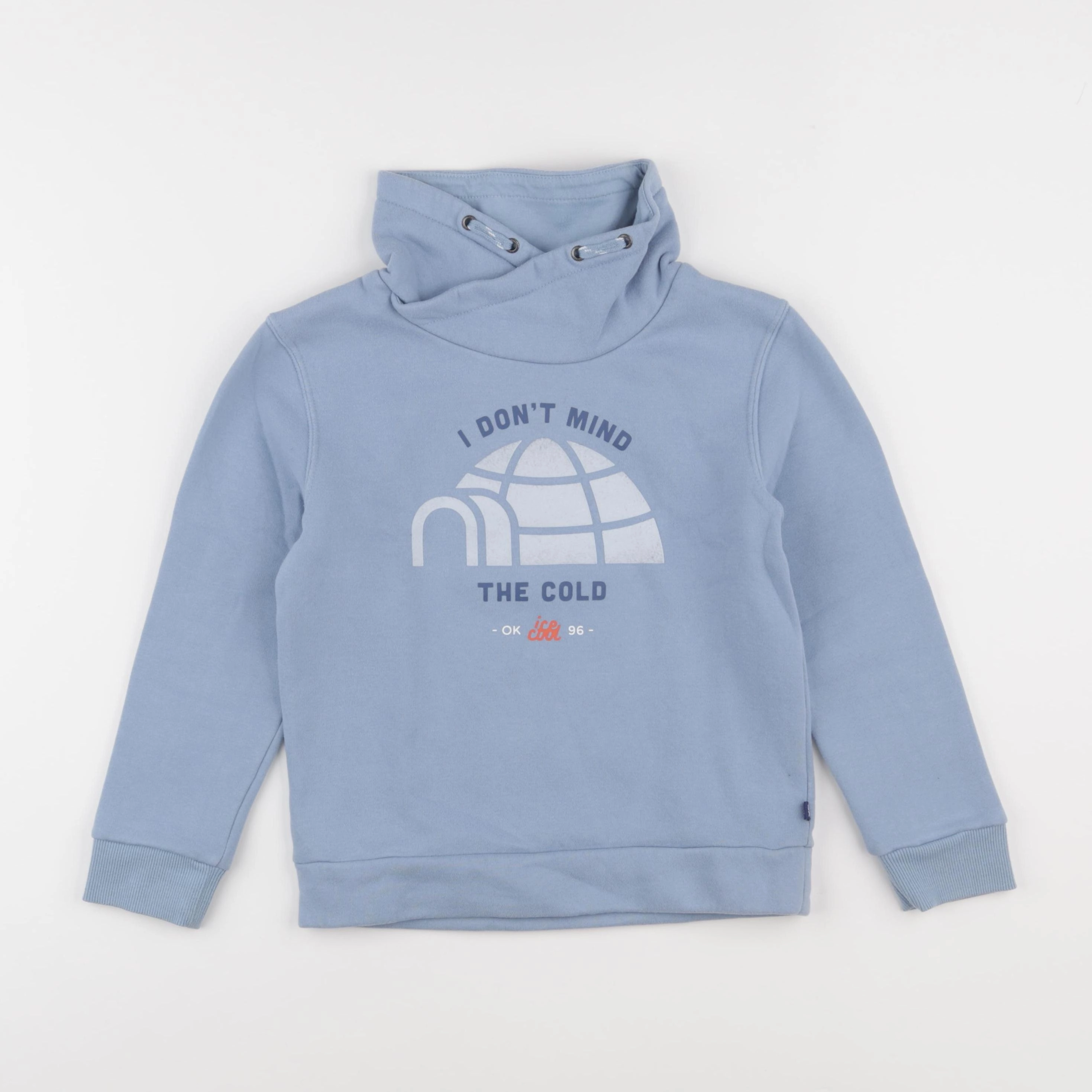 Okaidi - sweat bleu - 8 ans