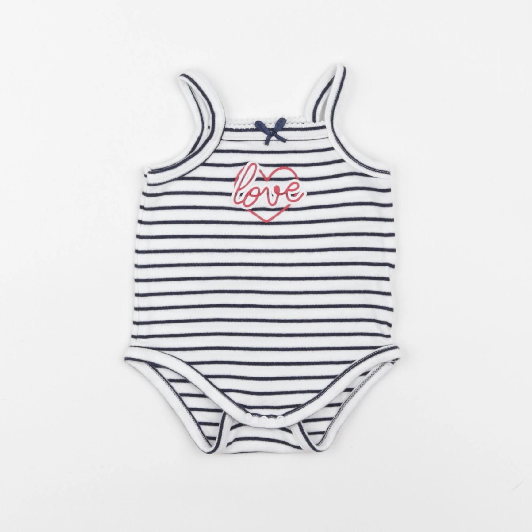 Vertbaudet - body blanc, bleu - 12 mois