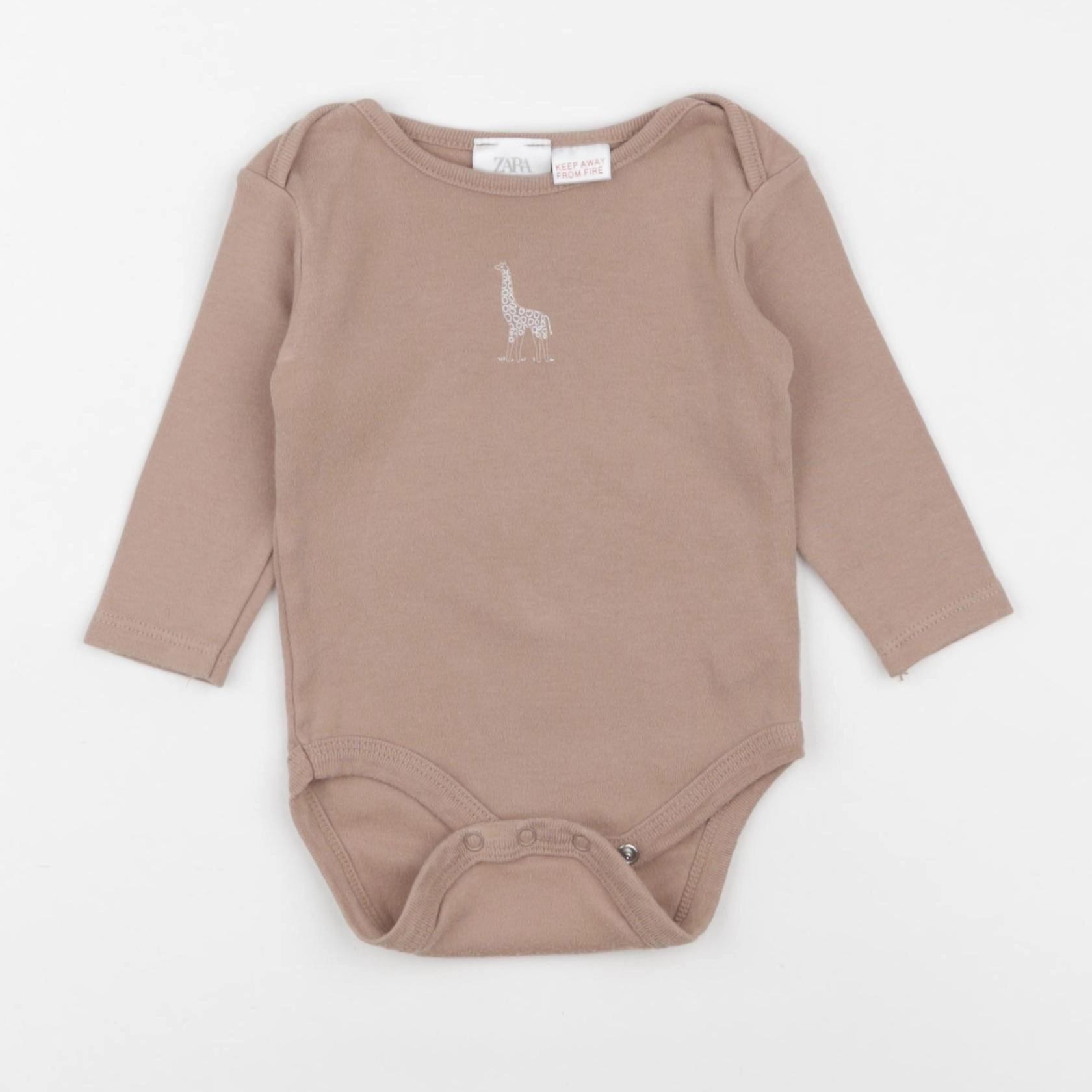 Zara - body marron - 3/6 mois