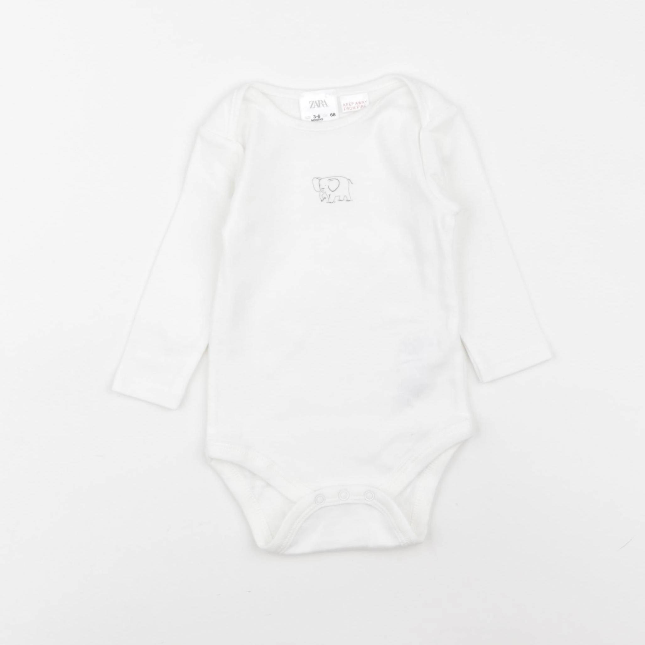 Zara - body blanc - 3/6 mois