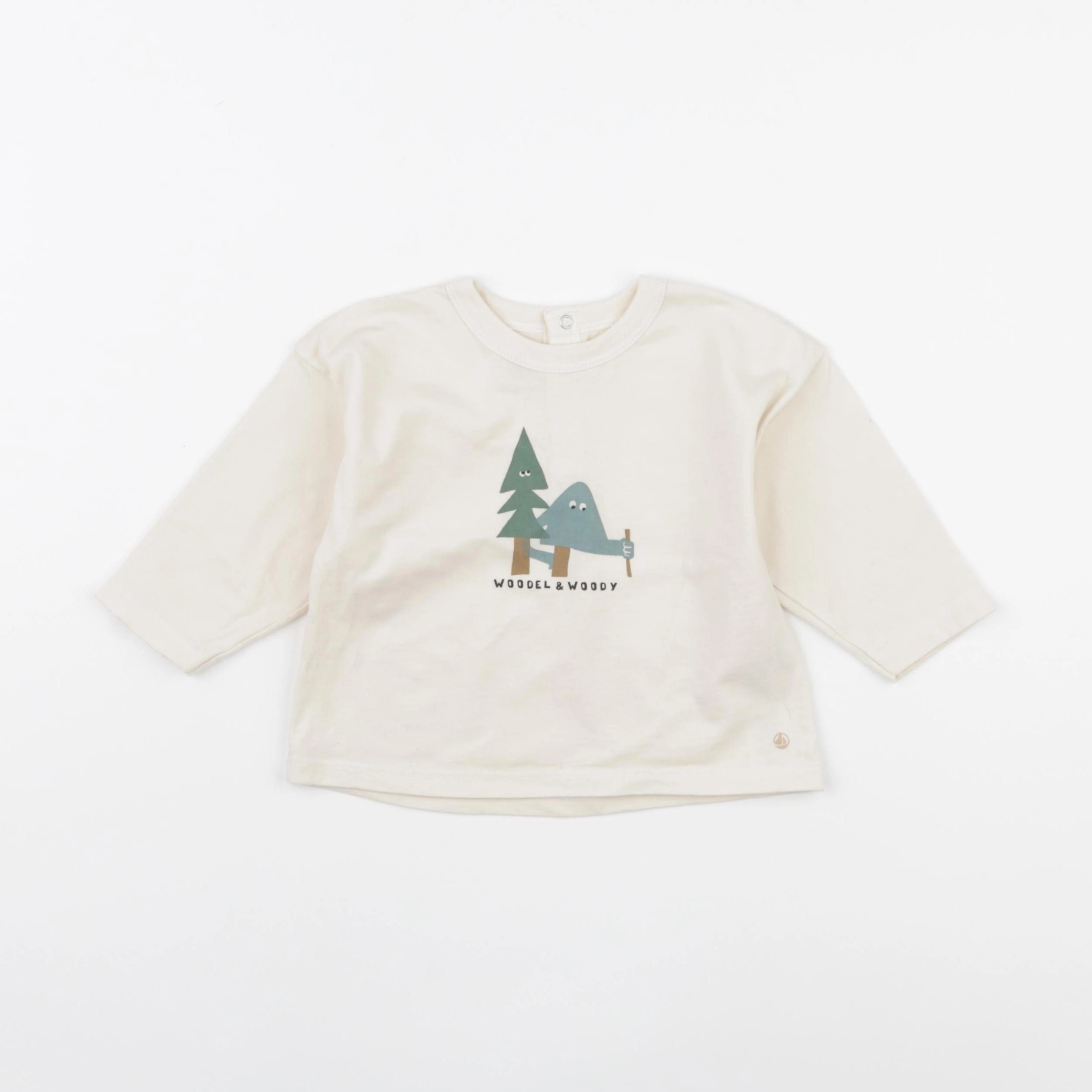 Petit Bateau - tee-shirt beige - 12 mois