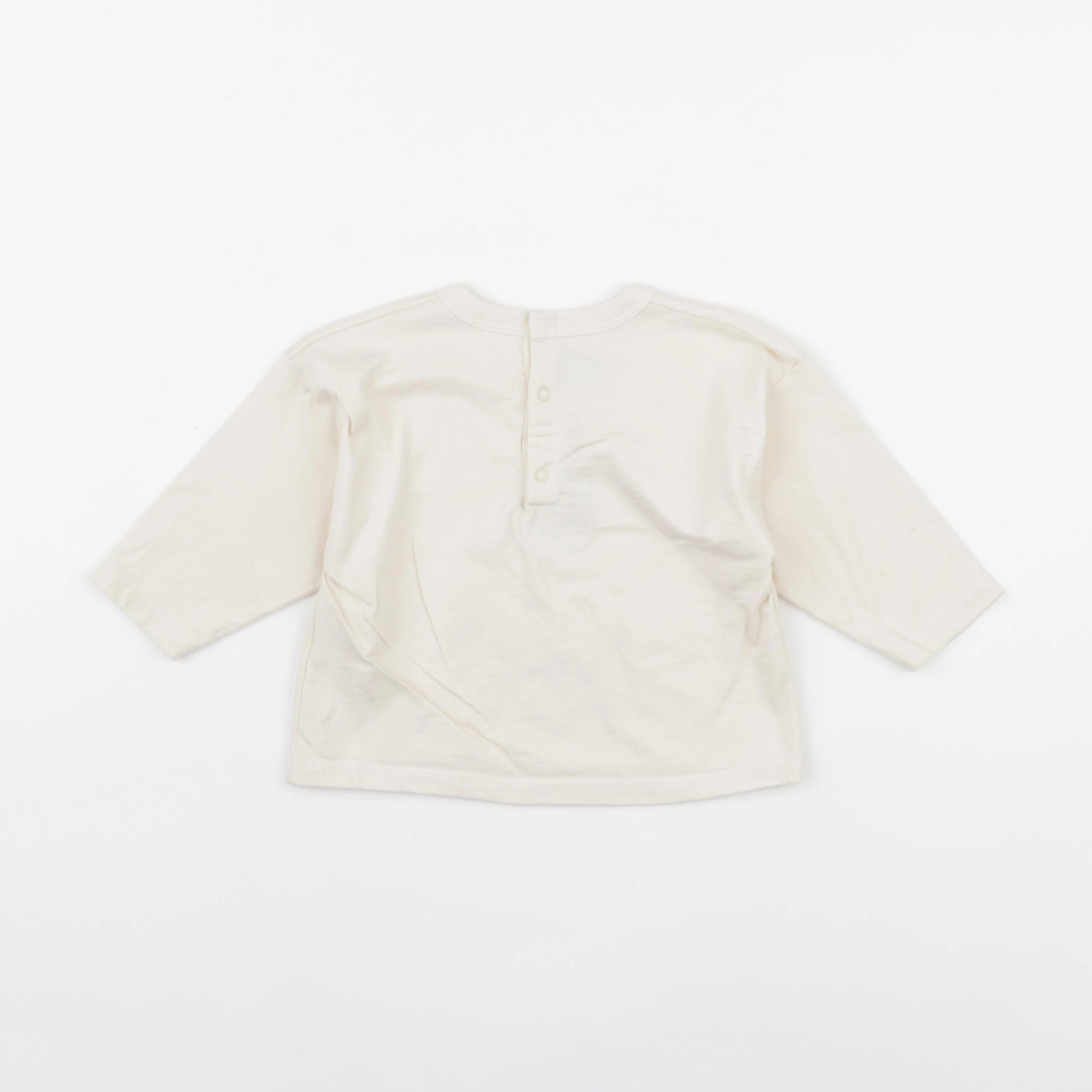 Petit Bateau - tee-shirt beige - 12 mois