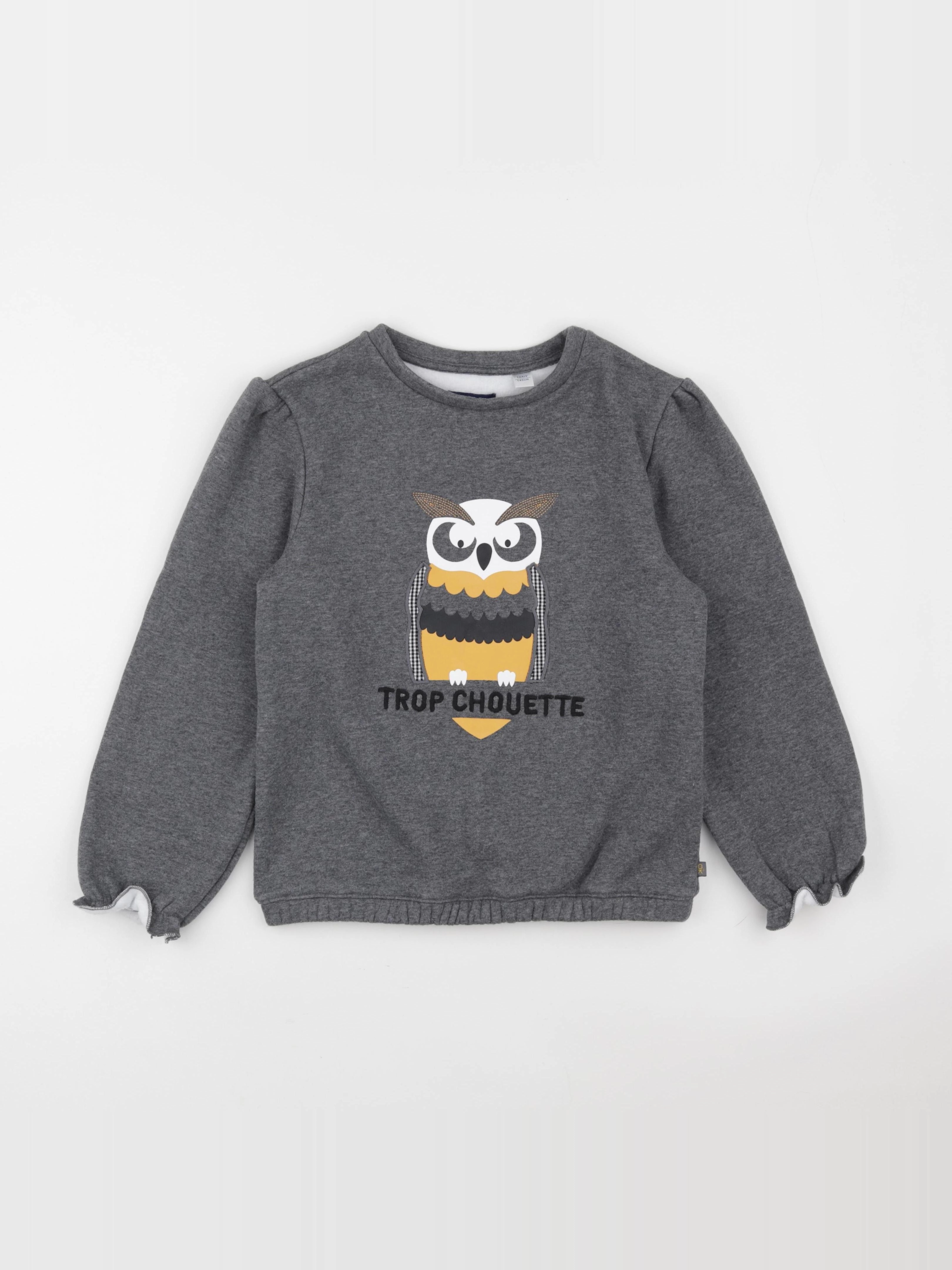Okaidi - sweat gris - 10 ans
