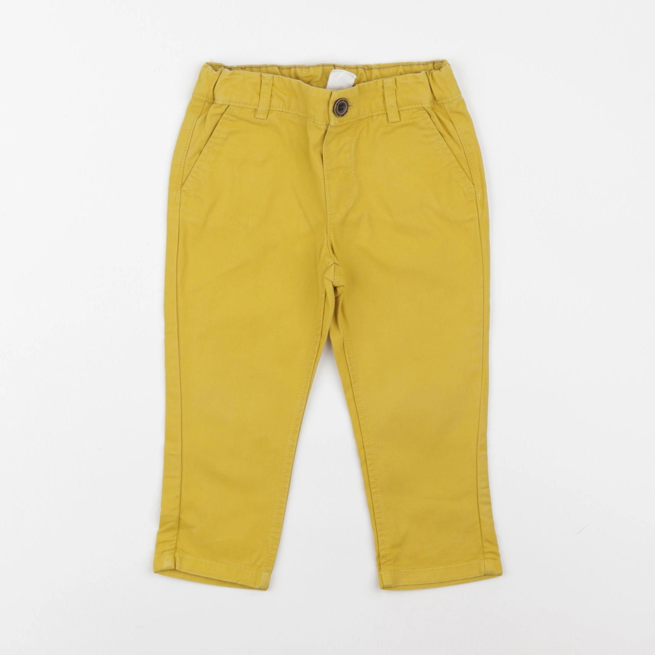 H&M - pantalon jaune - 9/12 mois