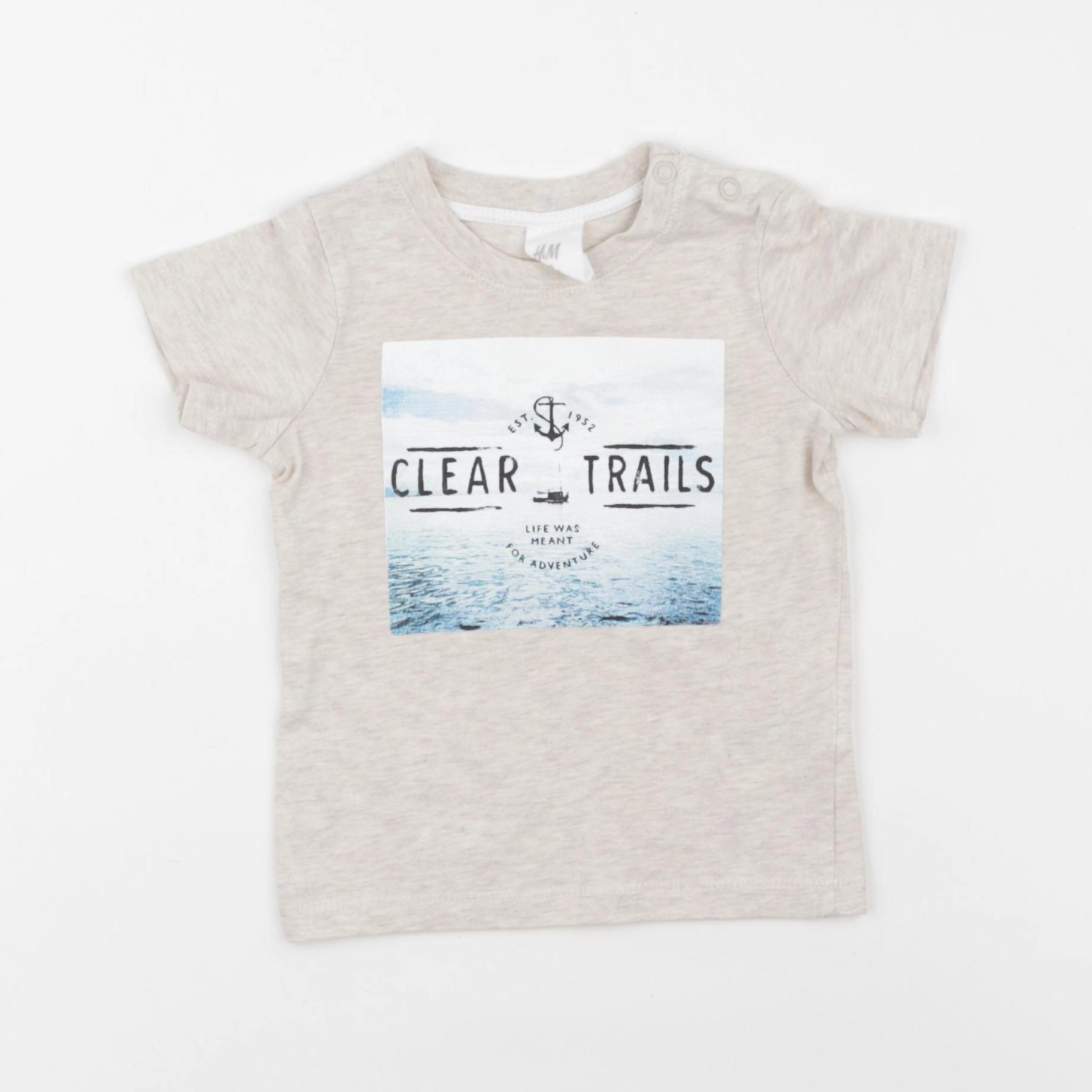 H&M - tee-shirt beige - 3/6 mois