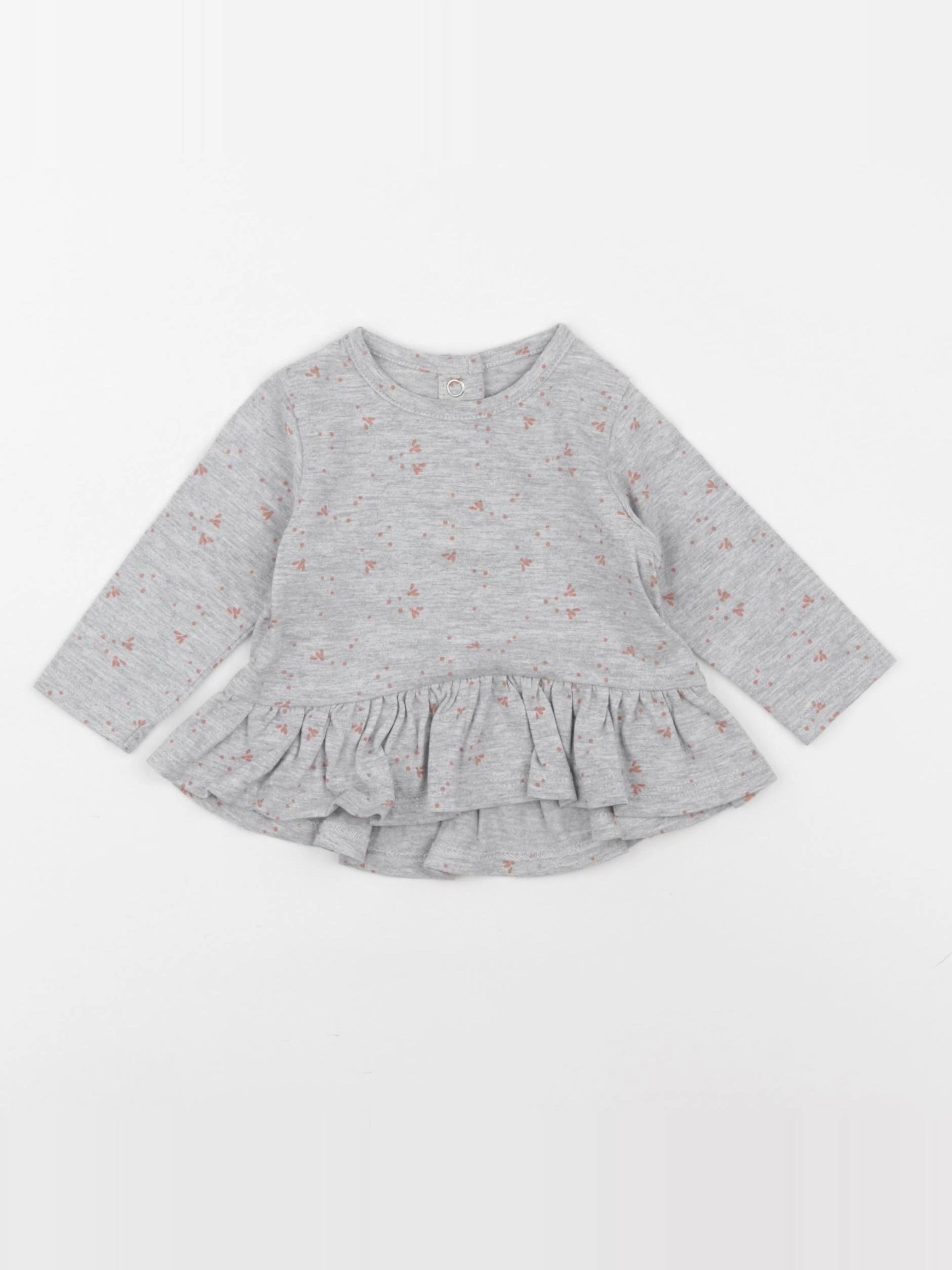 Vertbaudet - tee-shirt gris - 3 mois