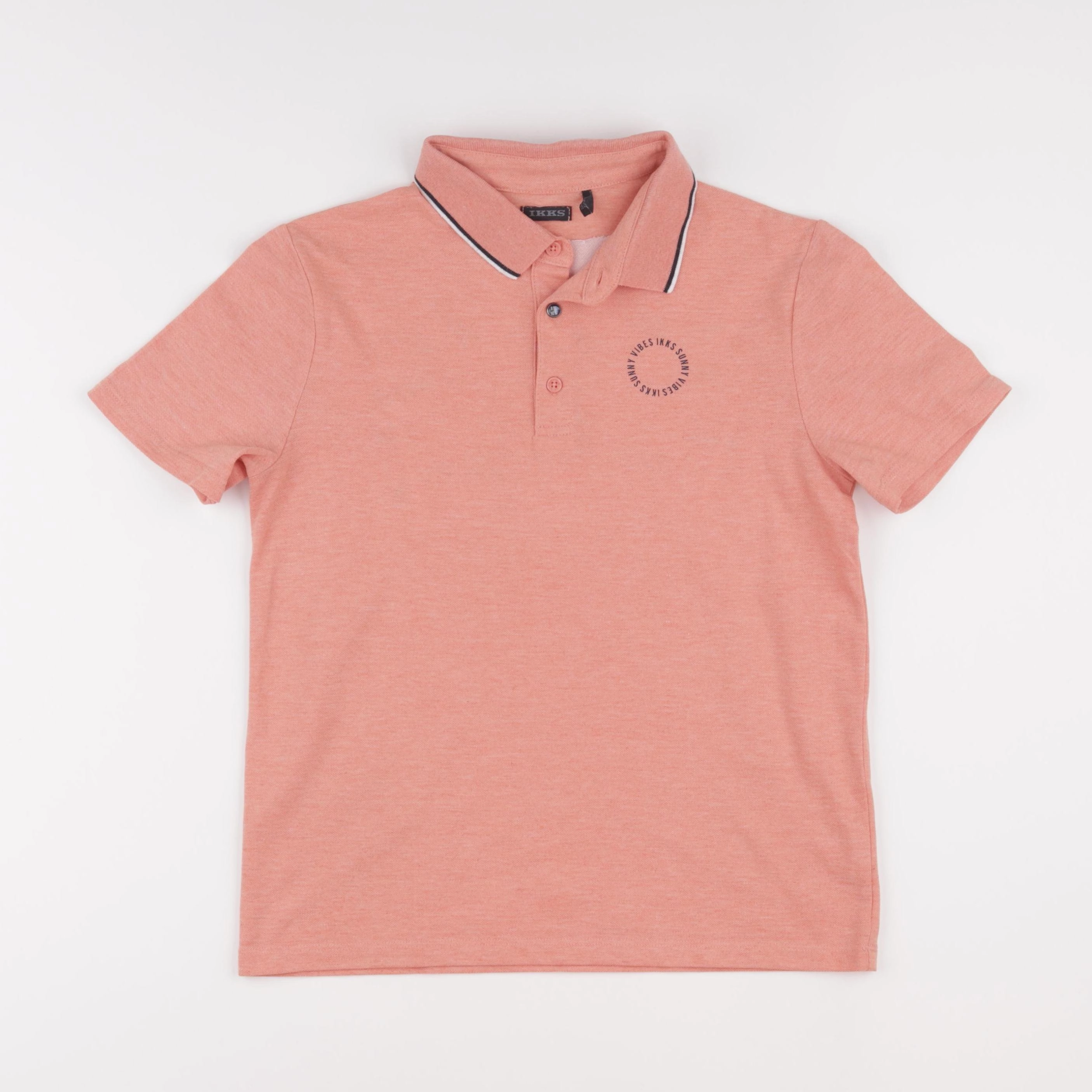 IKKS - polo imprimé au dos orange - 12 ans
