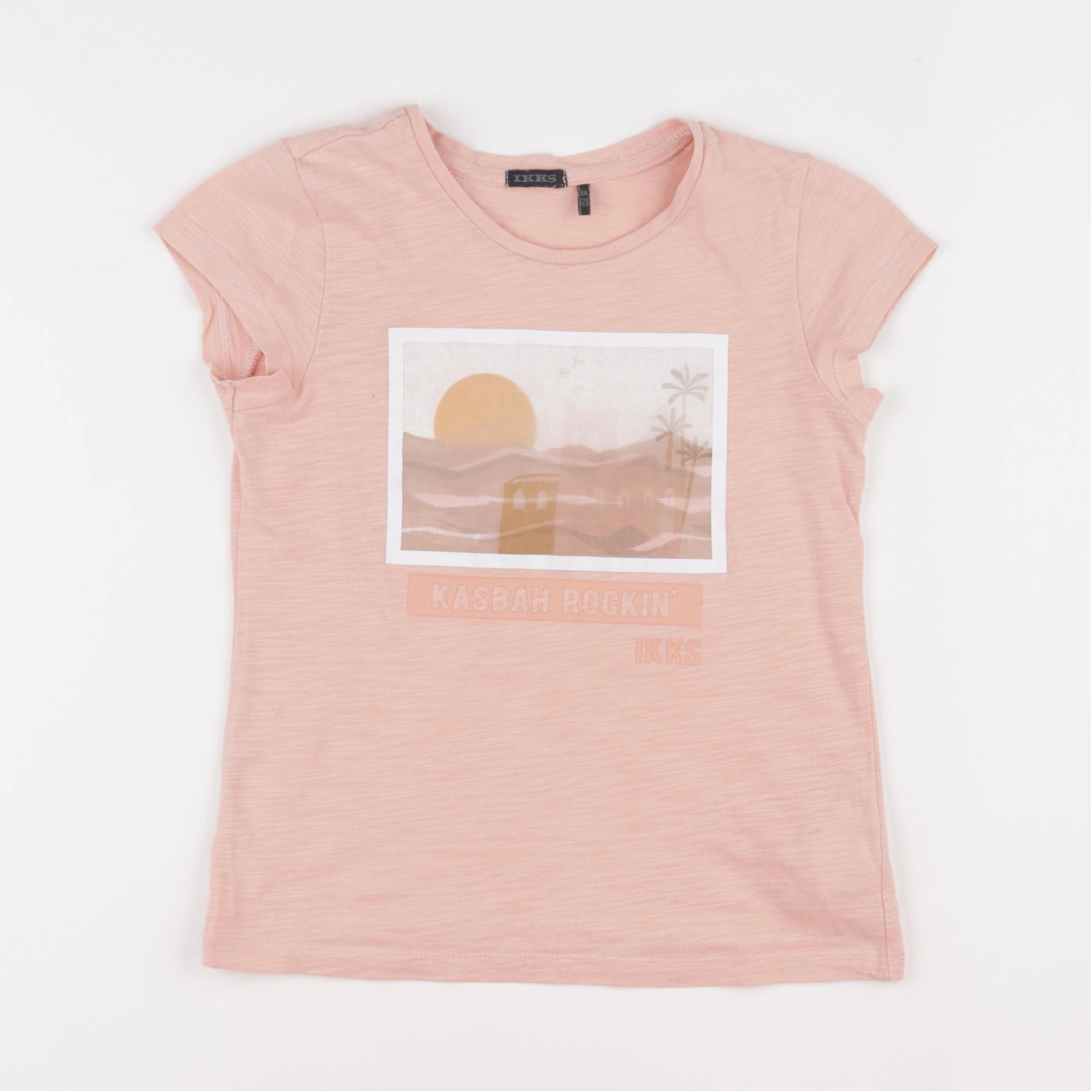 IKKS - tee-shirt orange - 8 ans