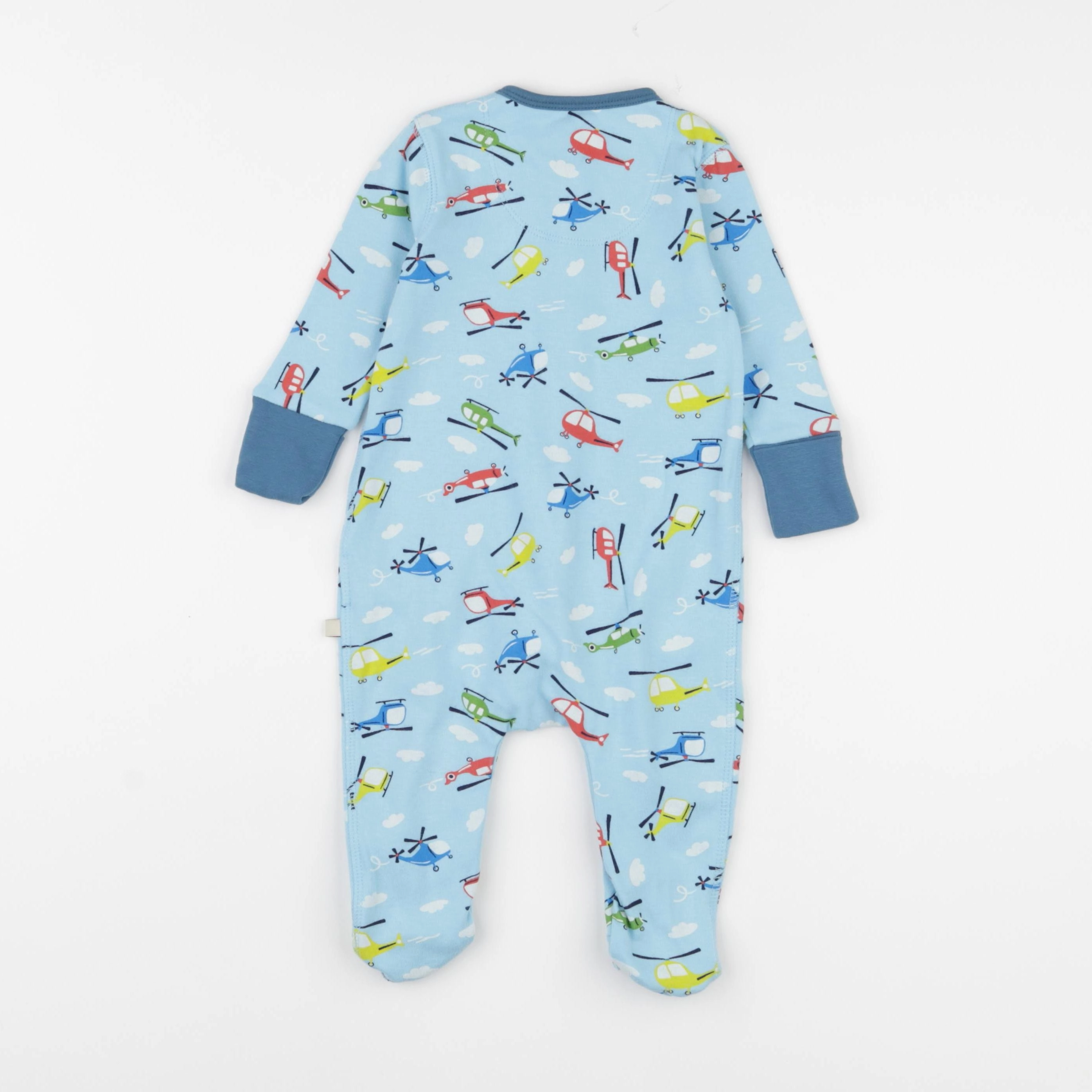 Frugi - pyjama coton bleu - 3/6 mois