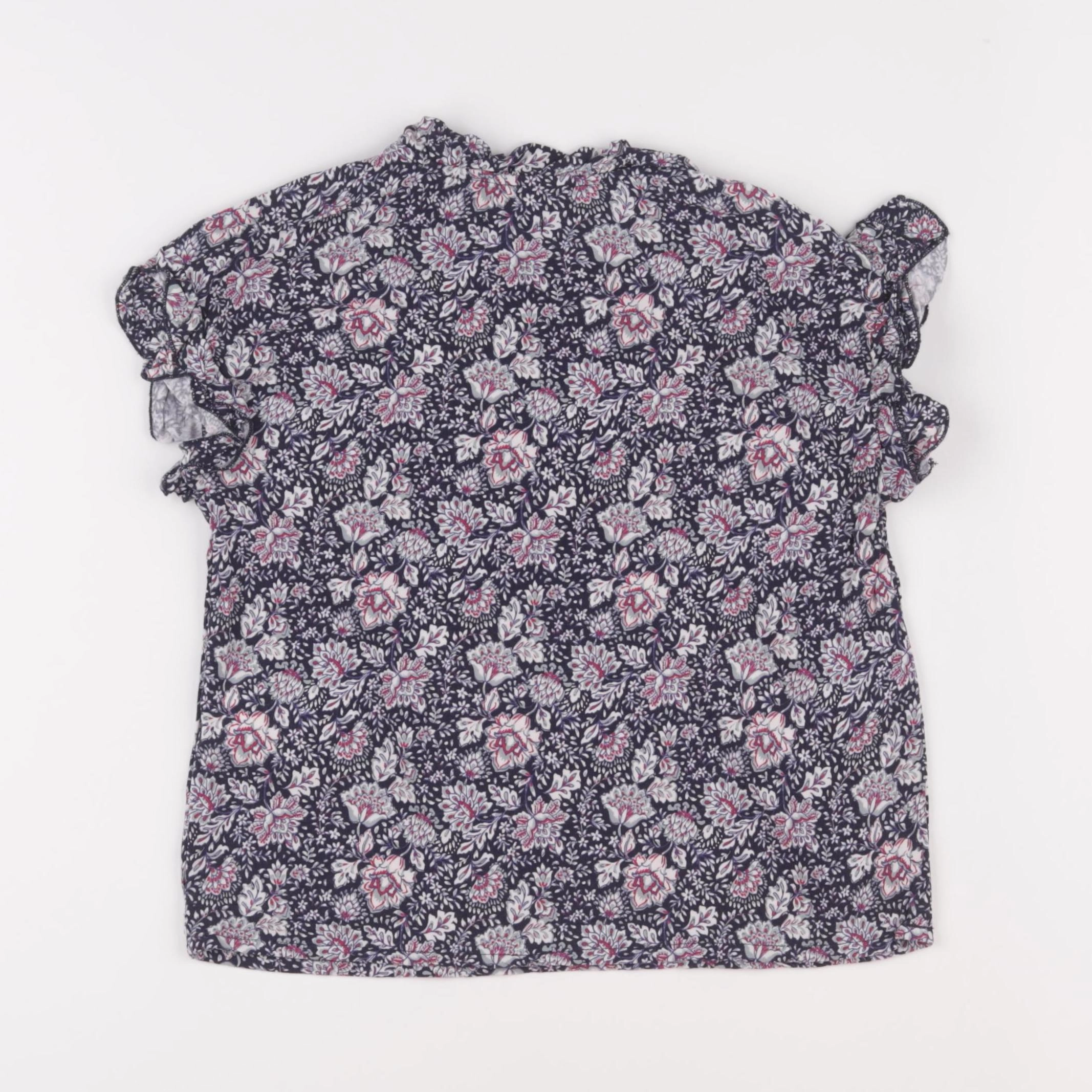 IKKS - blouse bleu, rose - 8 ans