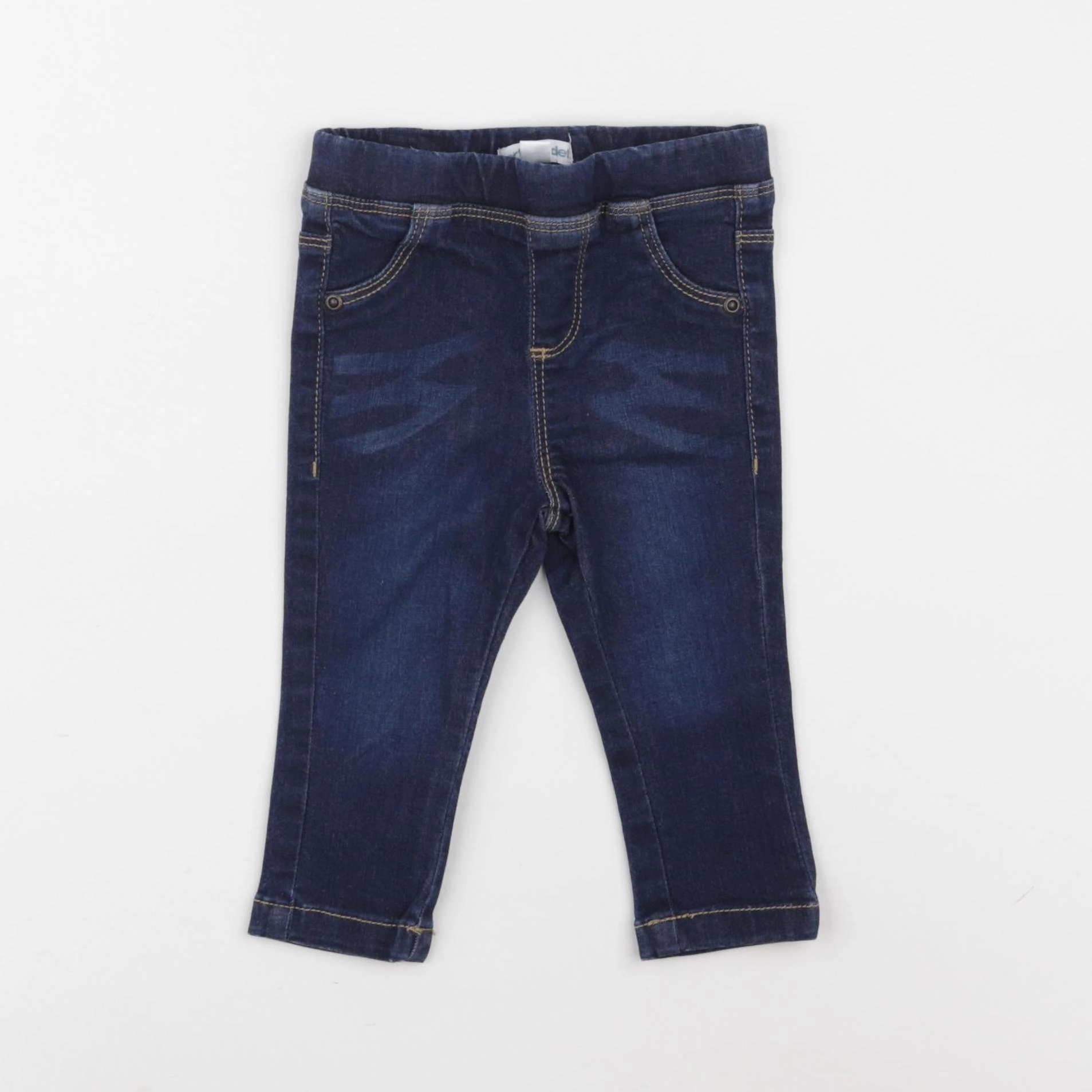 Vertbaudet - jegging bleu - 9 mois