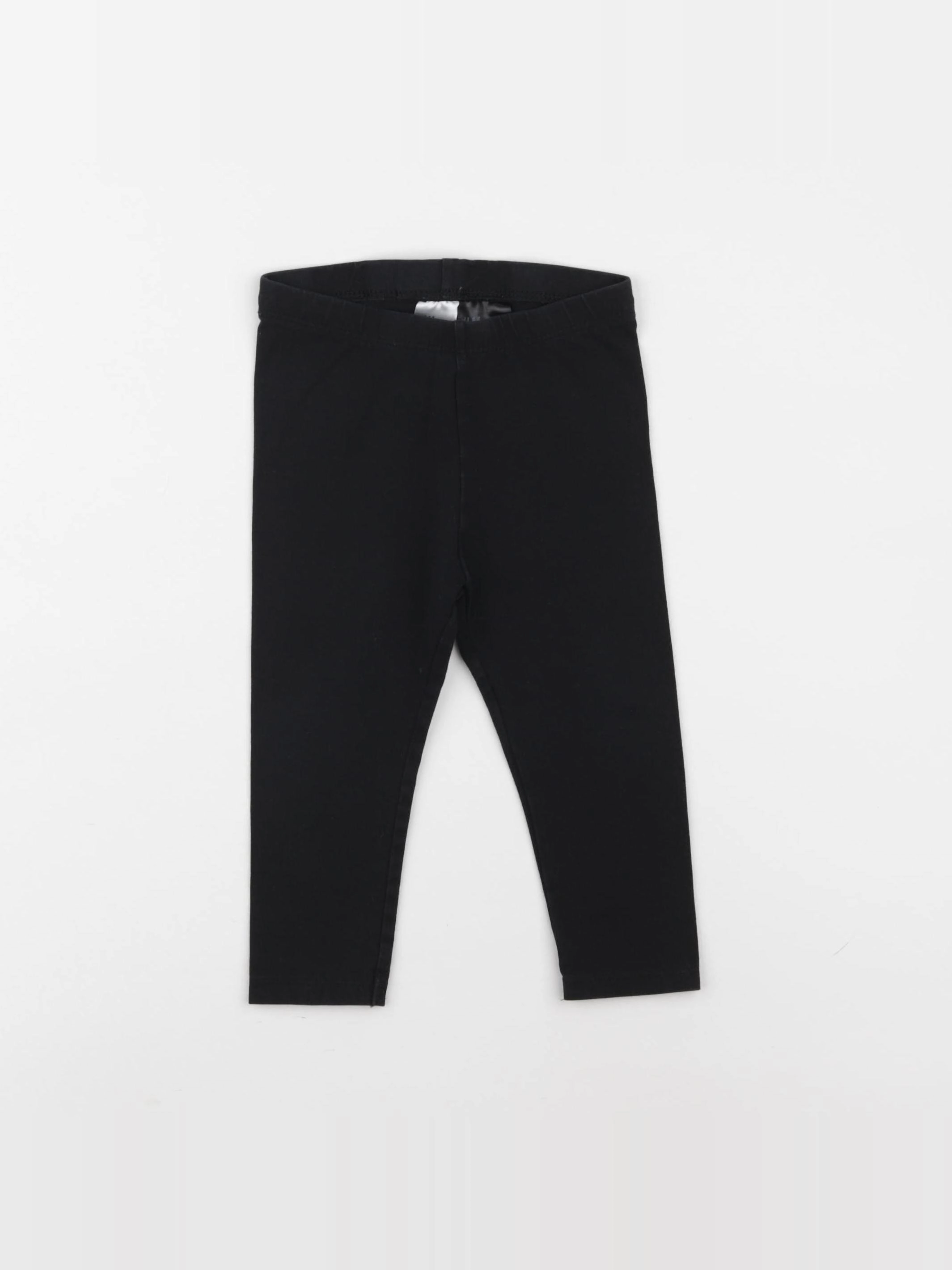 H&M - legging noir - 9/12 mois