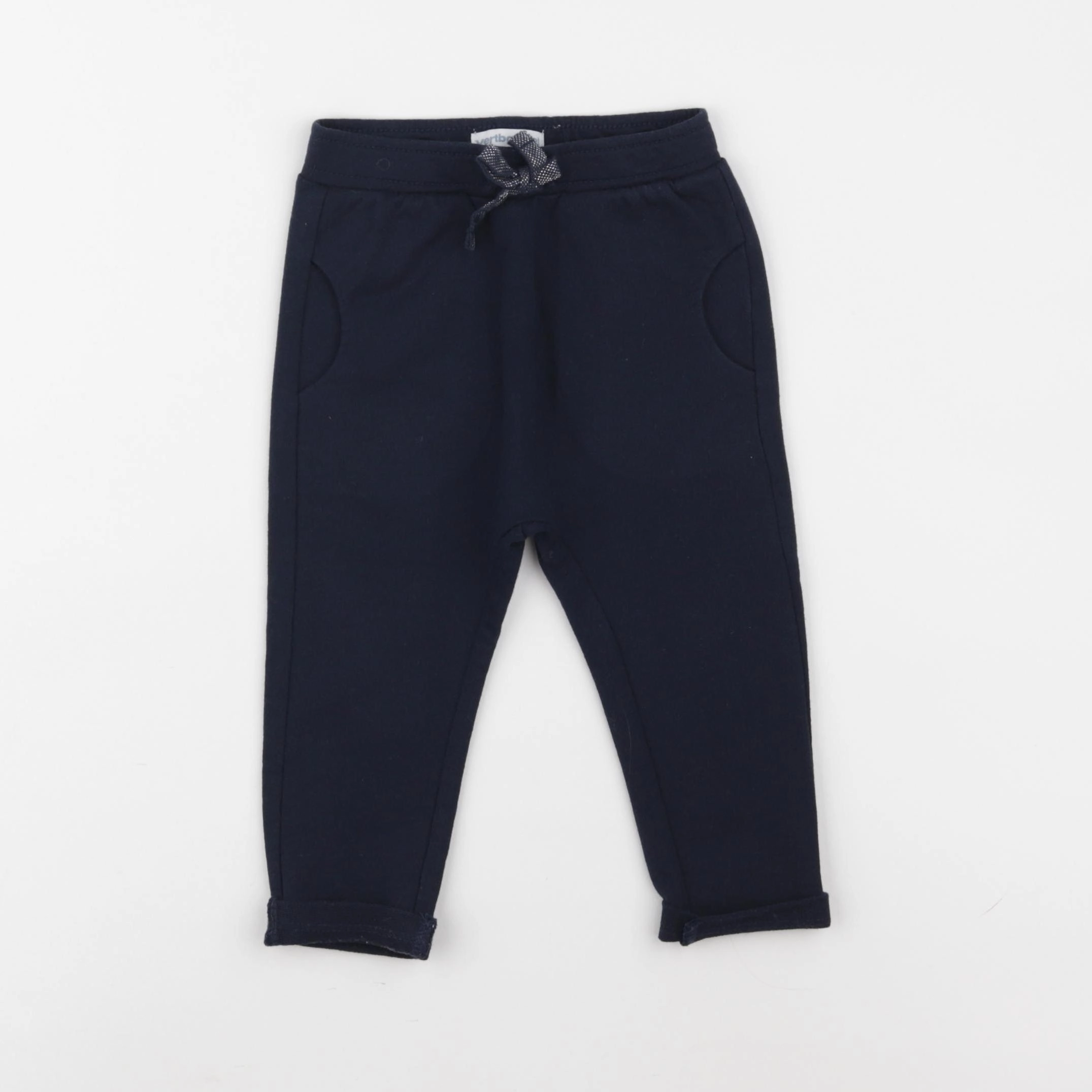 Vertbaudet - pantalon bleu - 12 mois
