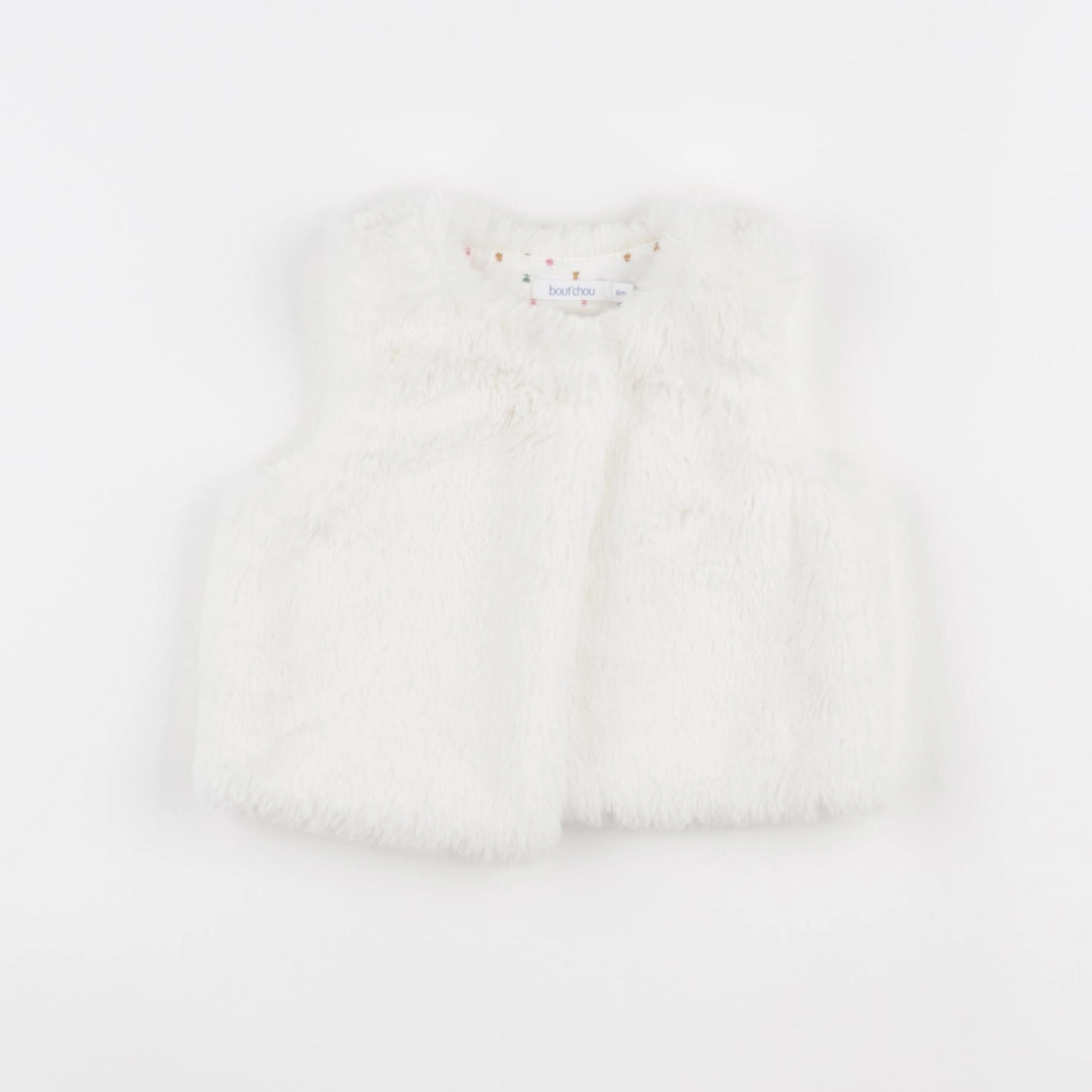 Boutchou - gilet blanc - 6 mois