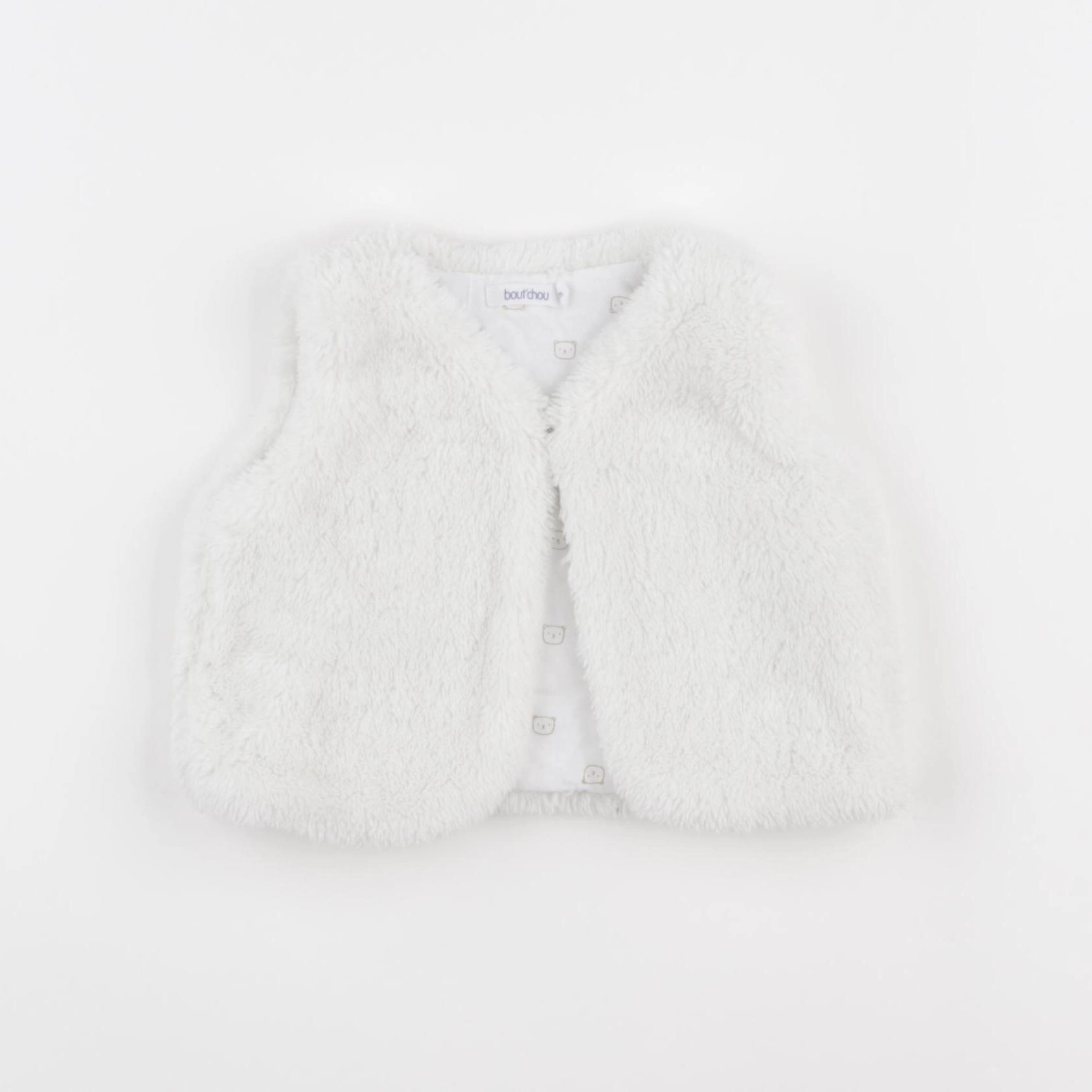 Boutchou - gilet blanc - 3 mois