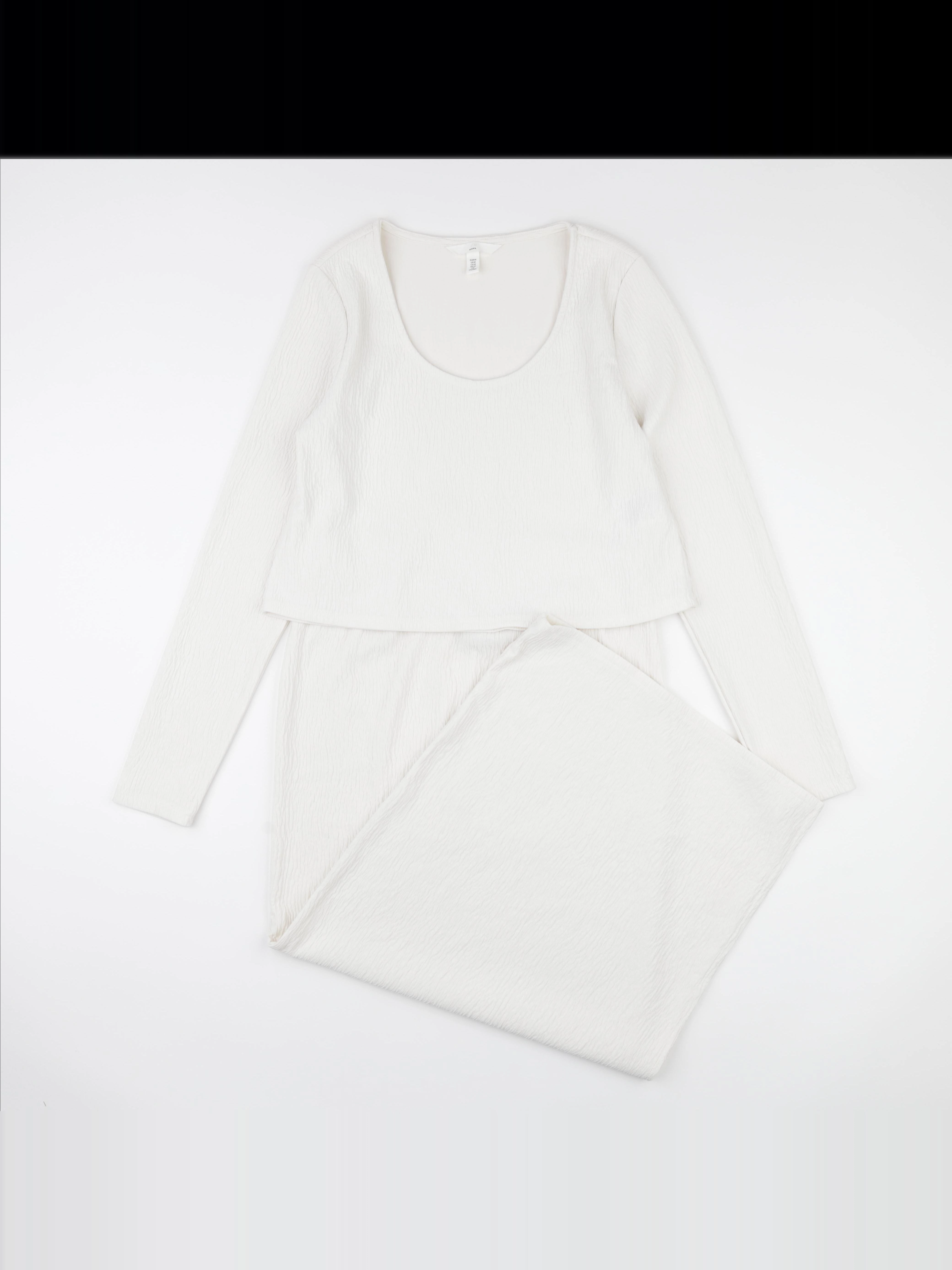 H&M - ensemble grossesse blanc - m