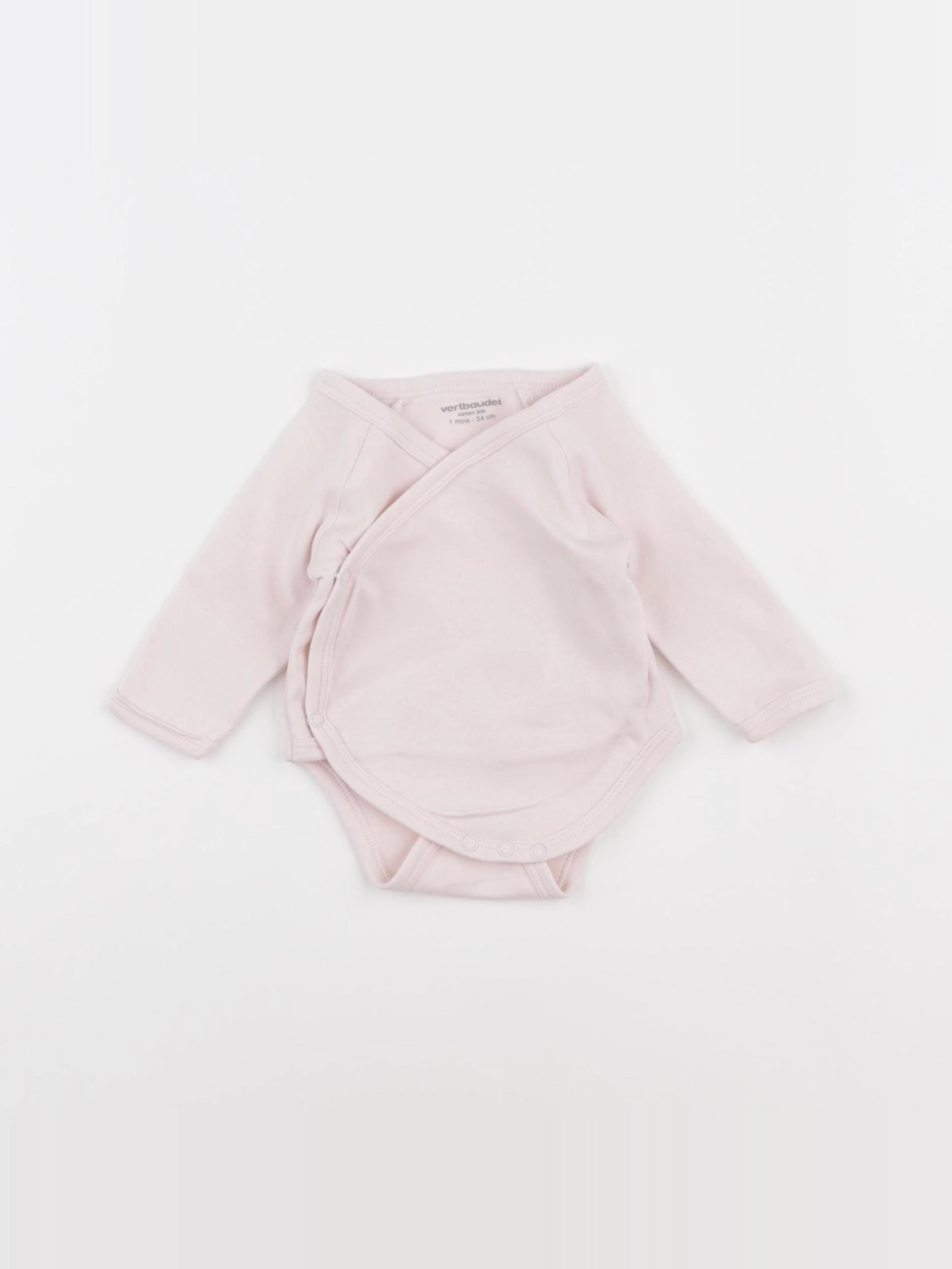 Vertbaudet - body rose - 1 mois
