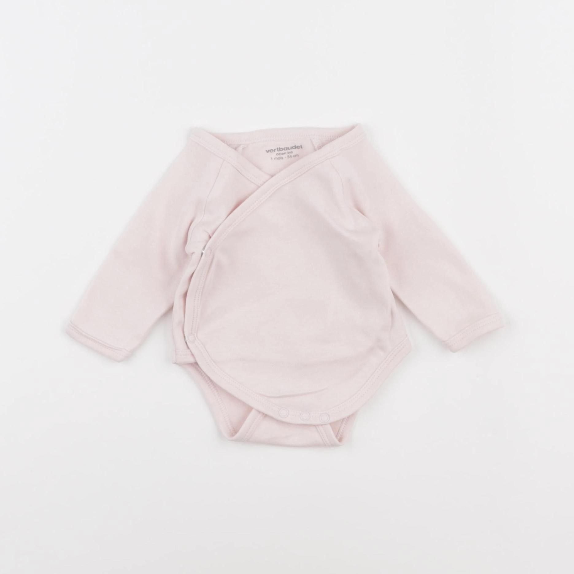 Vertbaudet - body rose - 1 mois